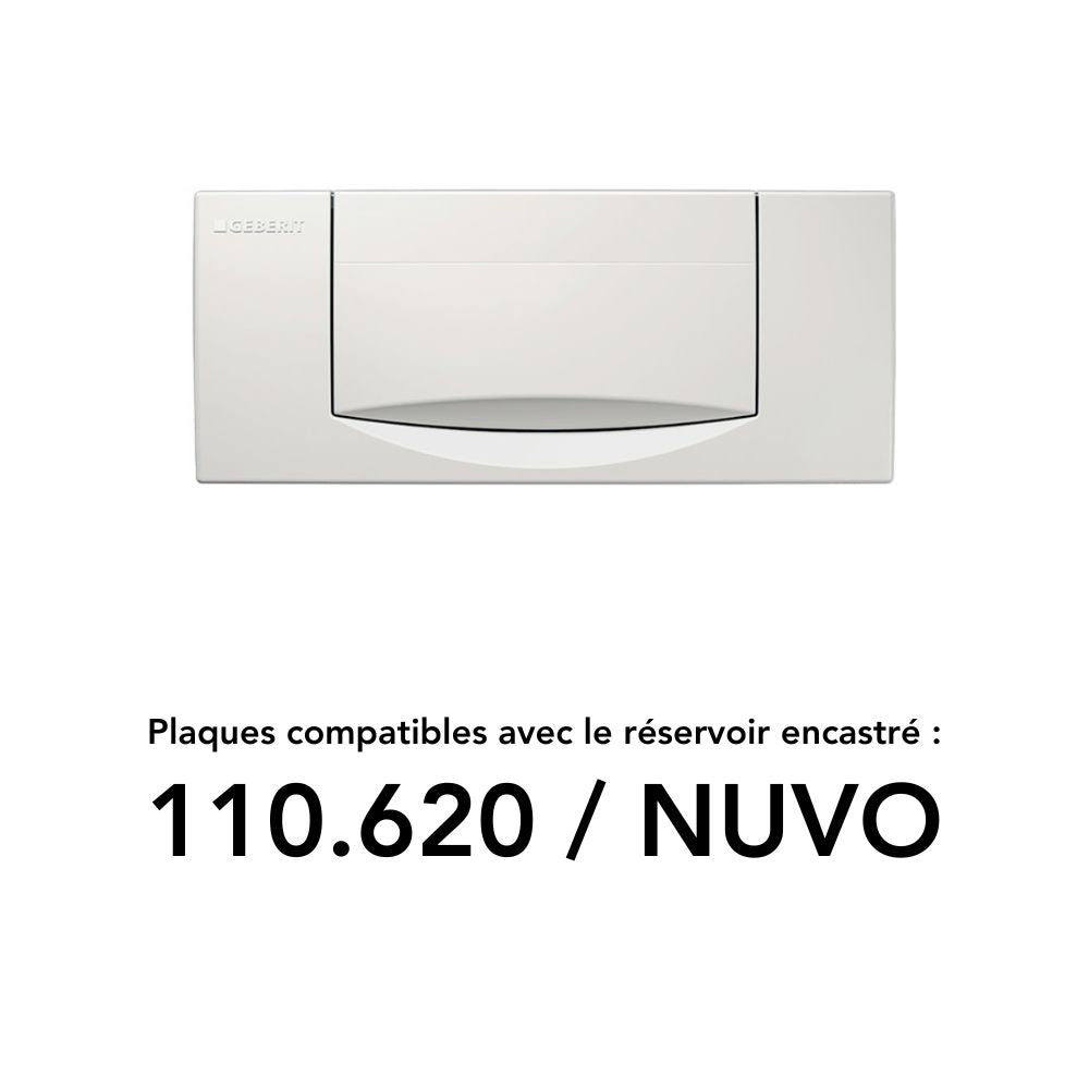 Plaques de déclenchement 110.620 / NUVO Geberit