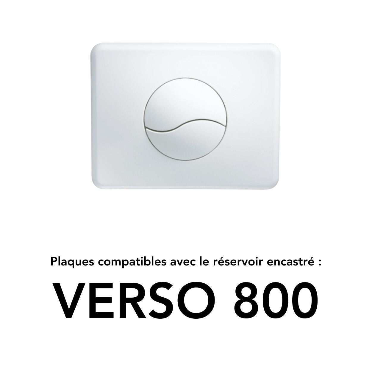 Plaques de déclenchements pour réservoir encastré VERSO 800 Siamp