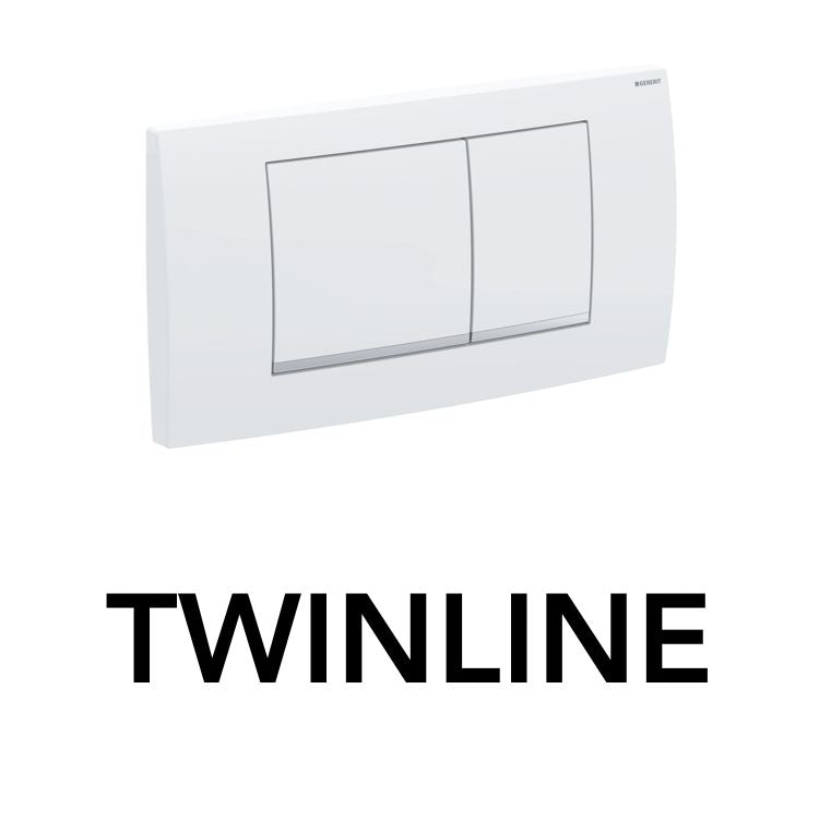 Plaques de déclenchement TWINLINE 12 et TWINLINE 8 Geberit