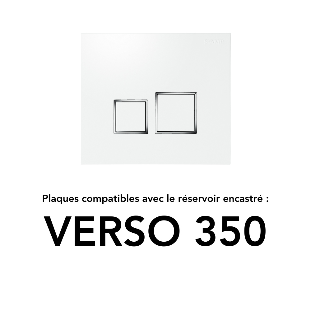 Plaques de déclenchements pour réservoirs encastrés Veso 350 et Verso 1100 Siamp
