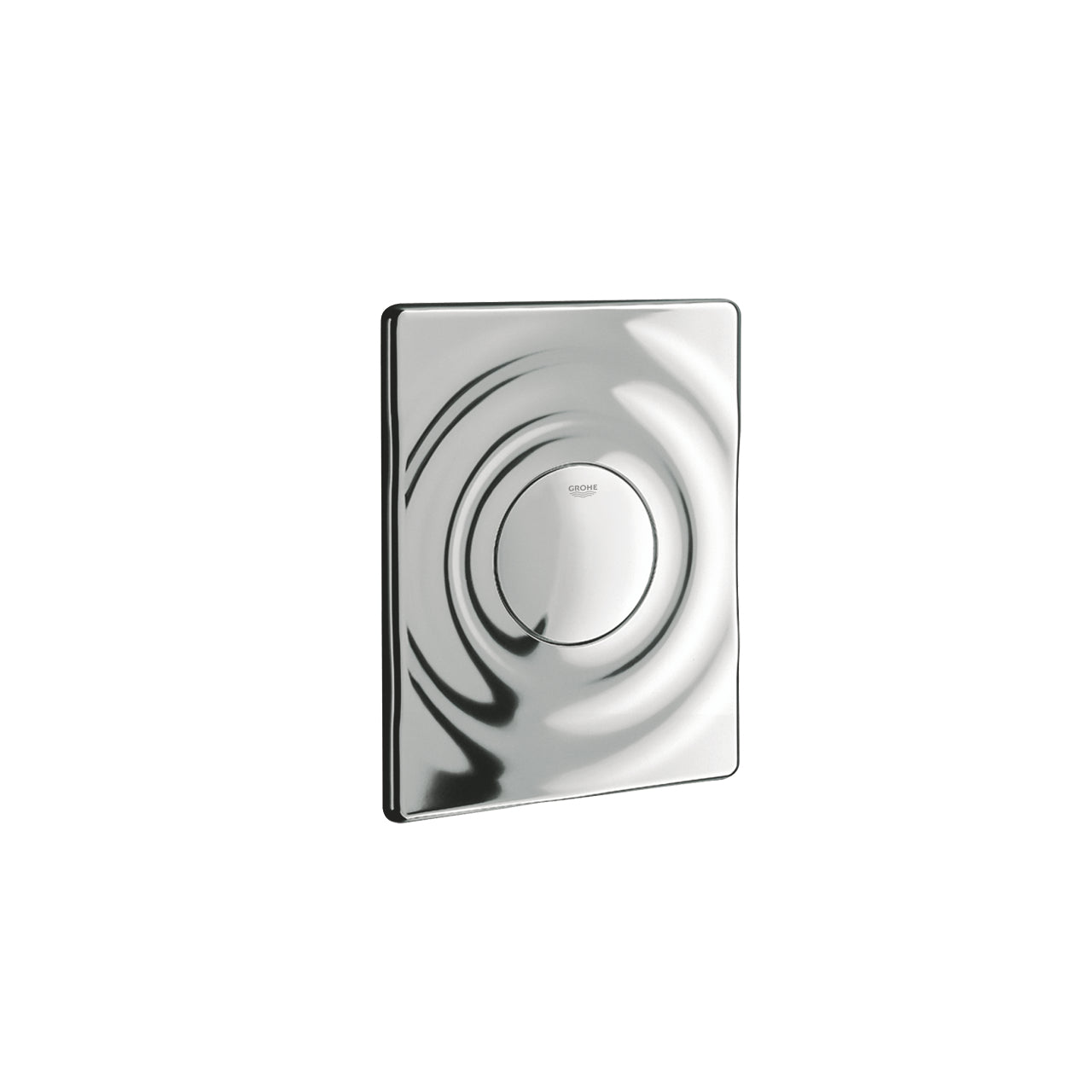 Grohe single-touch flush plate - Ref 37063000 | Surf model - Glossy chrome finish | Solido built-in toilet