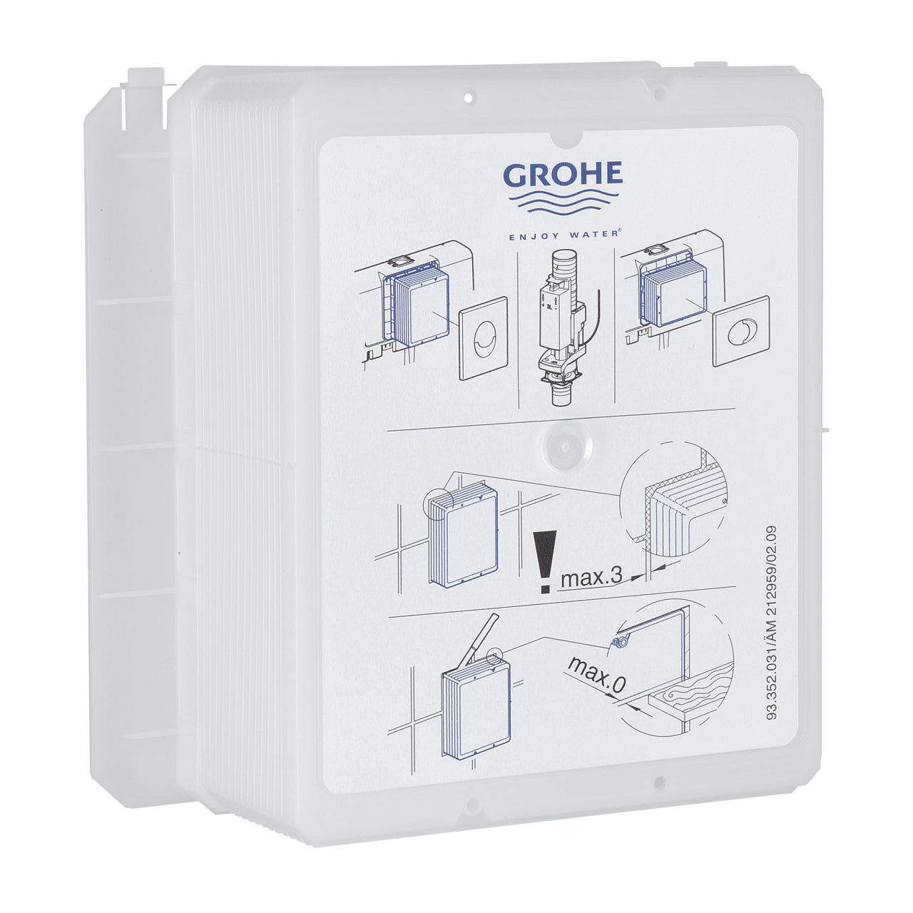 Trappe de visite pour grande plaque Grohe | Réf: 66791000 | Pour réservoir encastré SLX