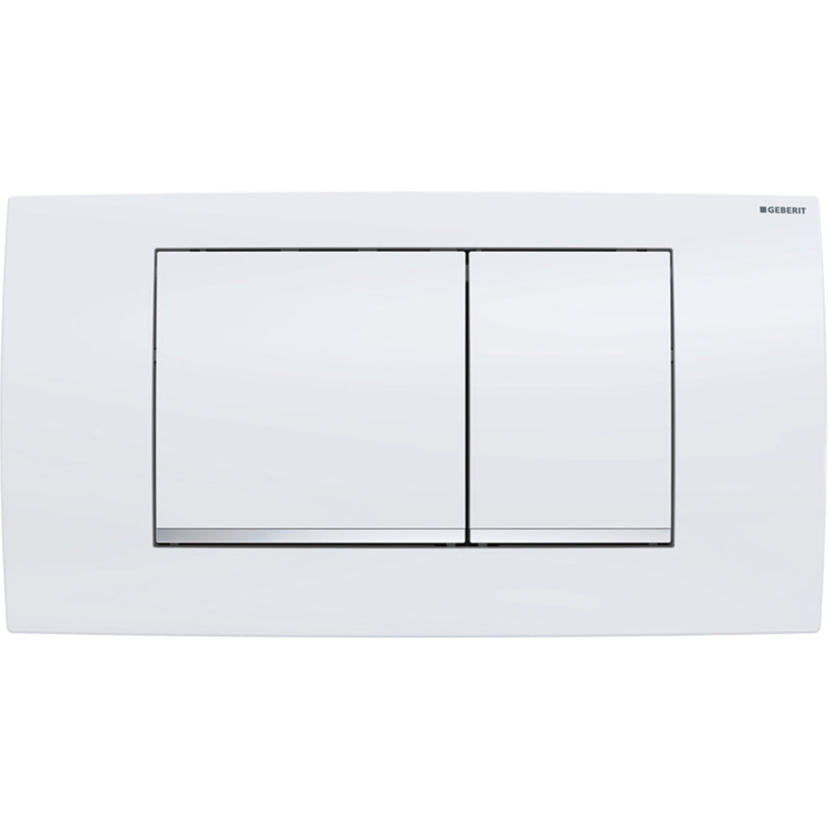 Plaque de déclenchement Twinline30 Geberit | Réf: 115.899.KJ.1 | Finition blanche