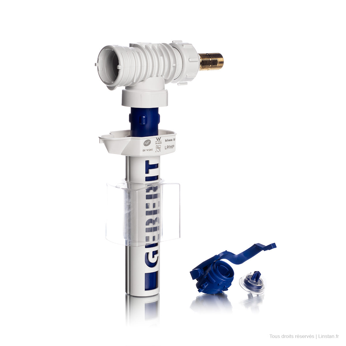Geberit type 380 float valve | Ref: 281.002.00.1 | With water connection and fixing kit