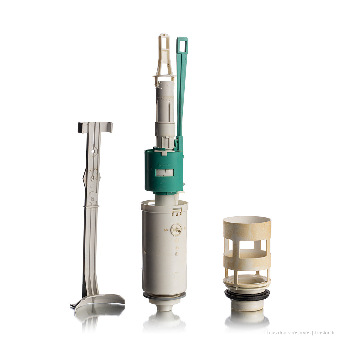 Mécanisme double touche et bassin Geberit | Ref 240.501.00.1, 240.500.00.1 | Pour WC encastré Twinline 12 UP130