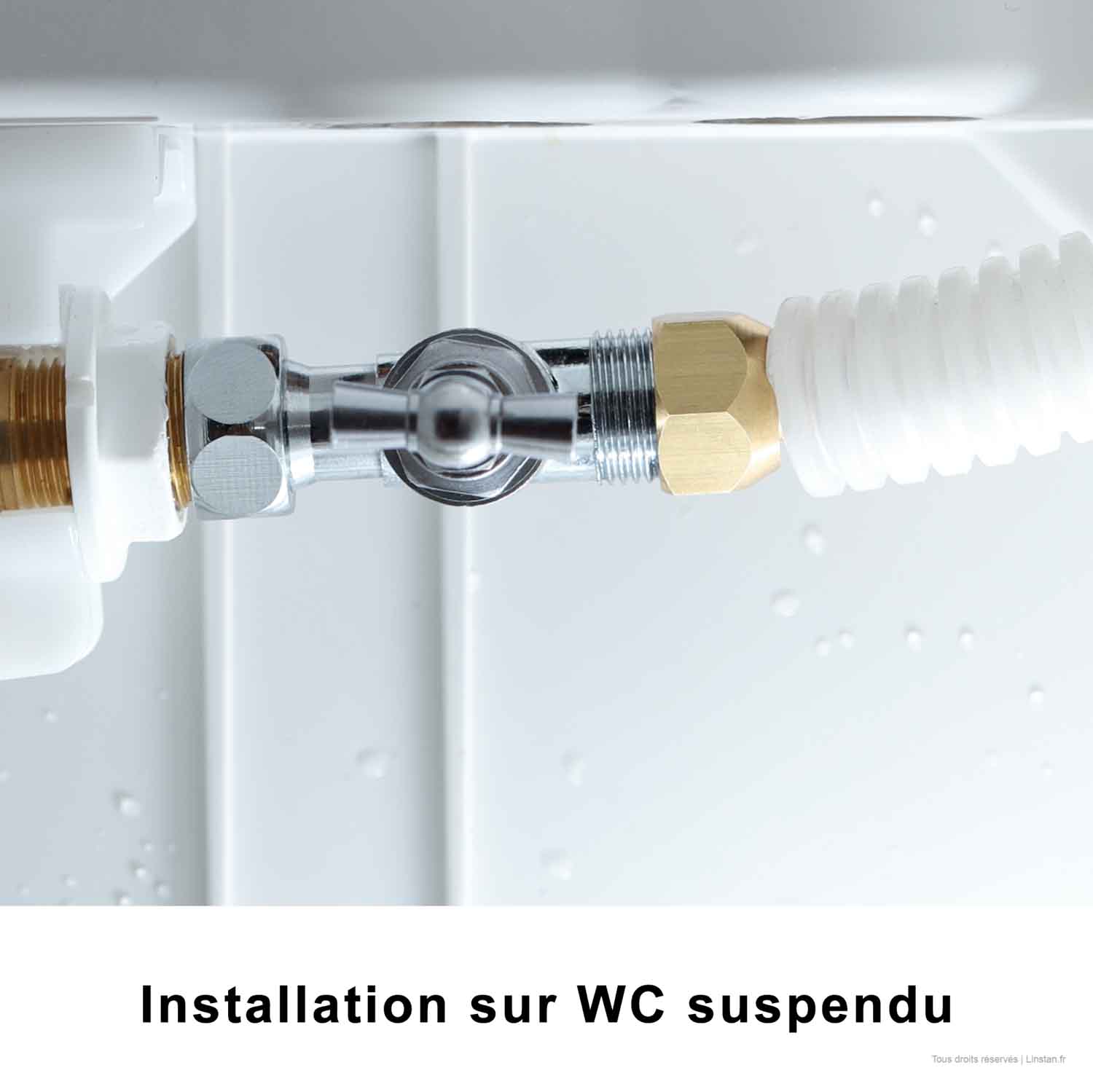 Straight tap with stem head | Standard diameter 12/17 for built-in or floor-standing toilets