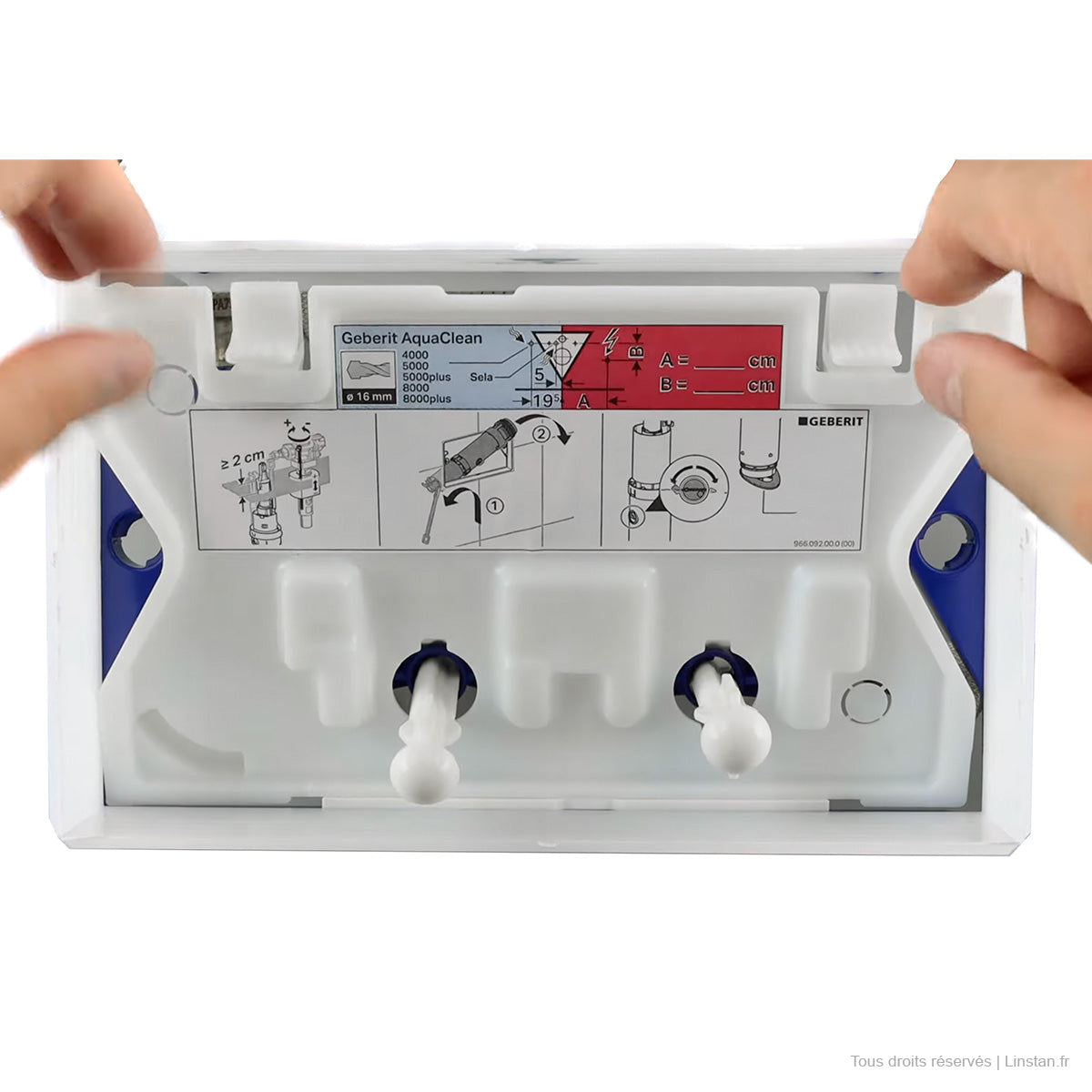 Plaque de protection Geberit | Réf: 242.418.00.1 | Pour réservoirs encastrés Sigma 8 de 2016 et UP720