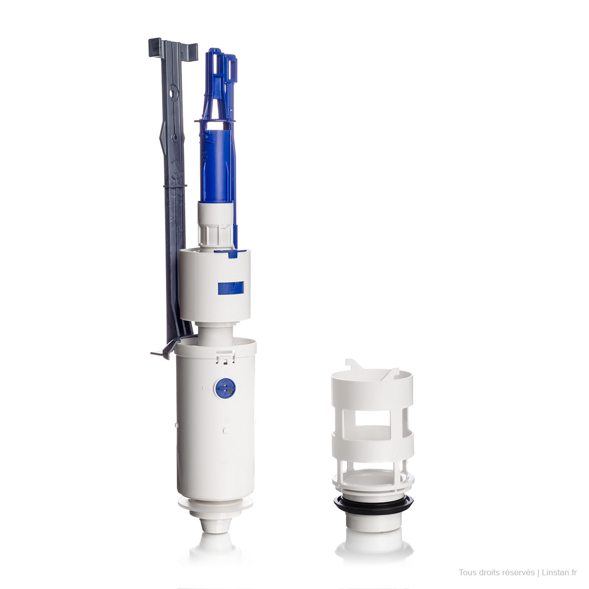 Mécanisme double touche et bassin Geberit | Ref 240.501.00.1, 240.500.00.1 | Pour WC encastré Twinline 12 UP130