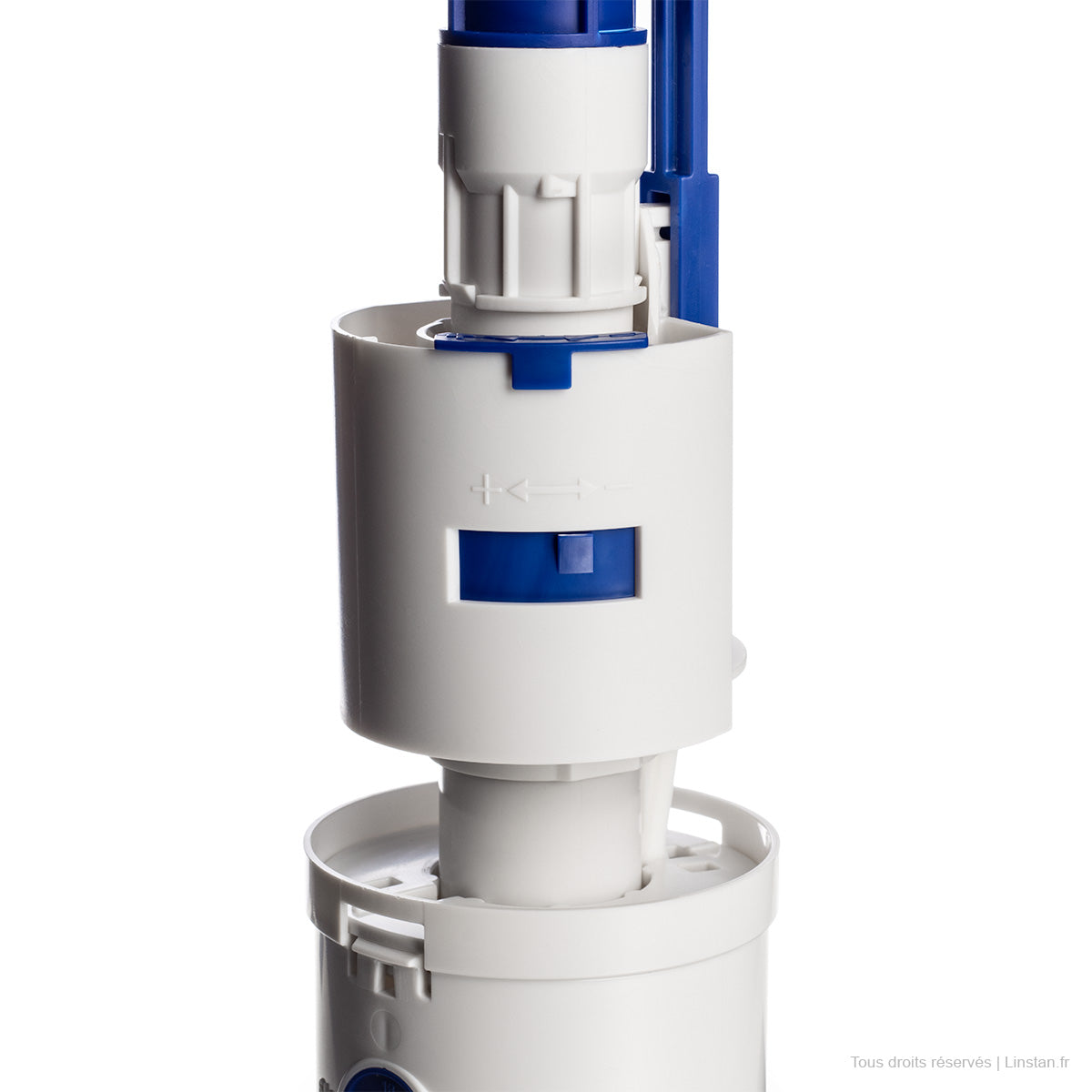 Chasse d'eau complète mécanisme, bassin, robinet flotteur, flexible Geberit | Réf: 240.501.00.1 | Réservoir encastré Twinline 12 double touche