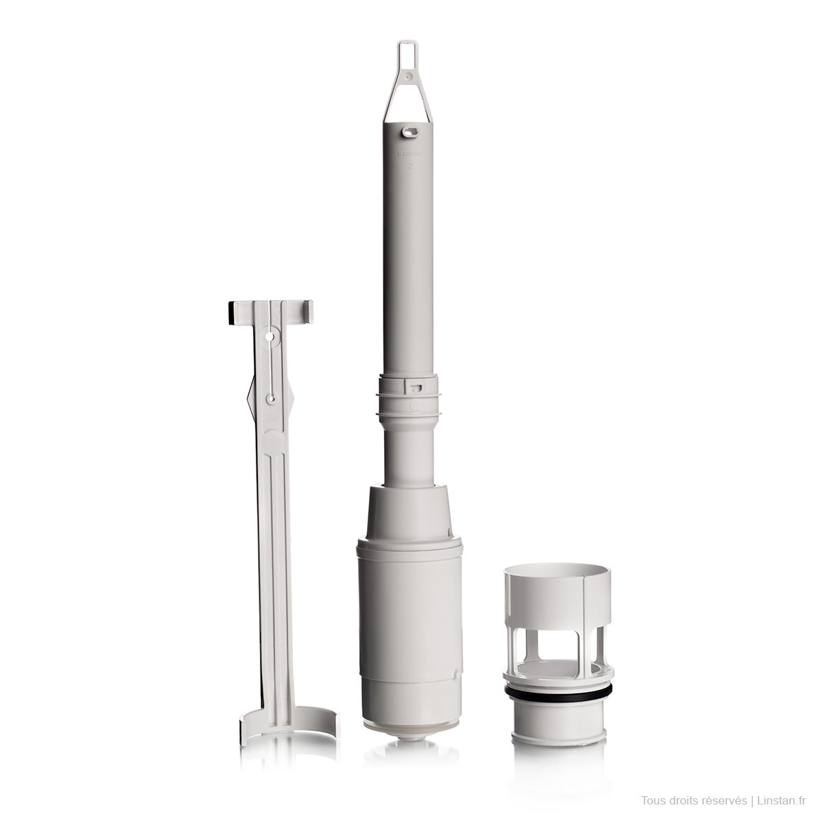 Mécanisme simple touche et bassin Geberit | Ref 215.299.00.1, 817.759.11.1 | Pour WC encastré Twinline 8 UP170