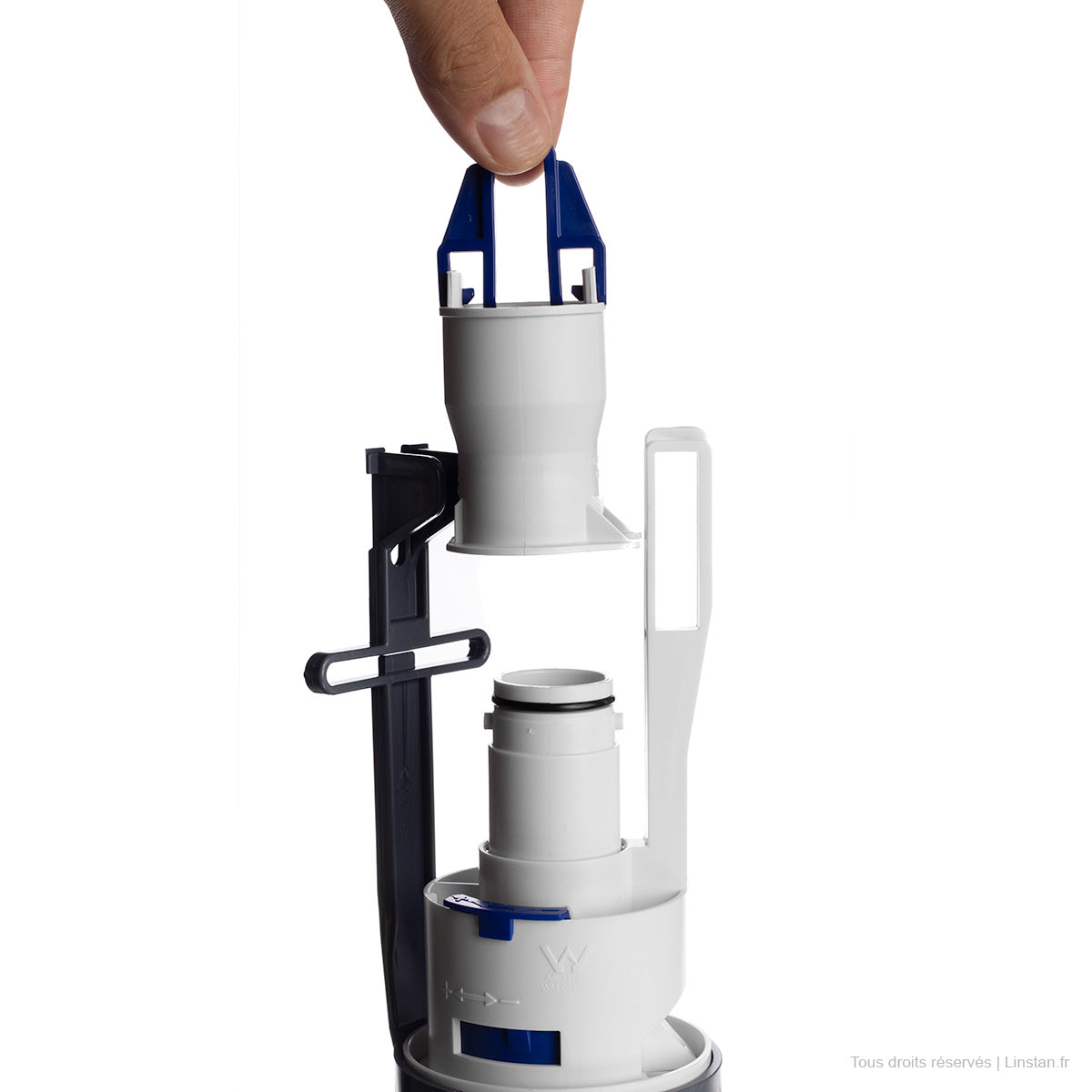 Étrier de la grande chasse sur le mécanisme Geberit 241.167.00.1 réservoir Kappa