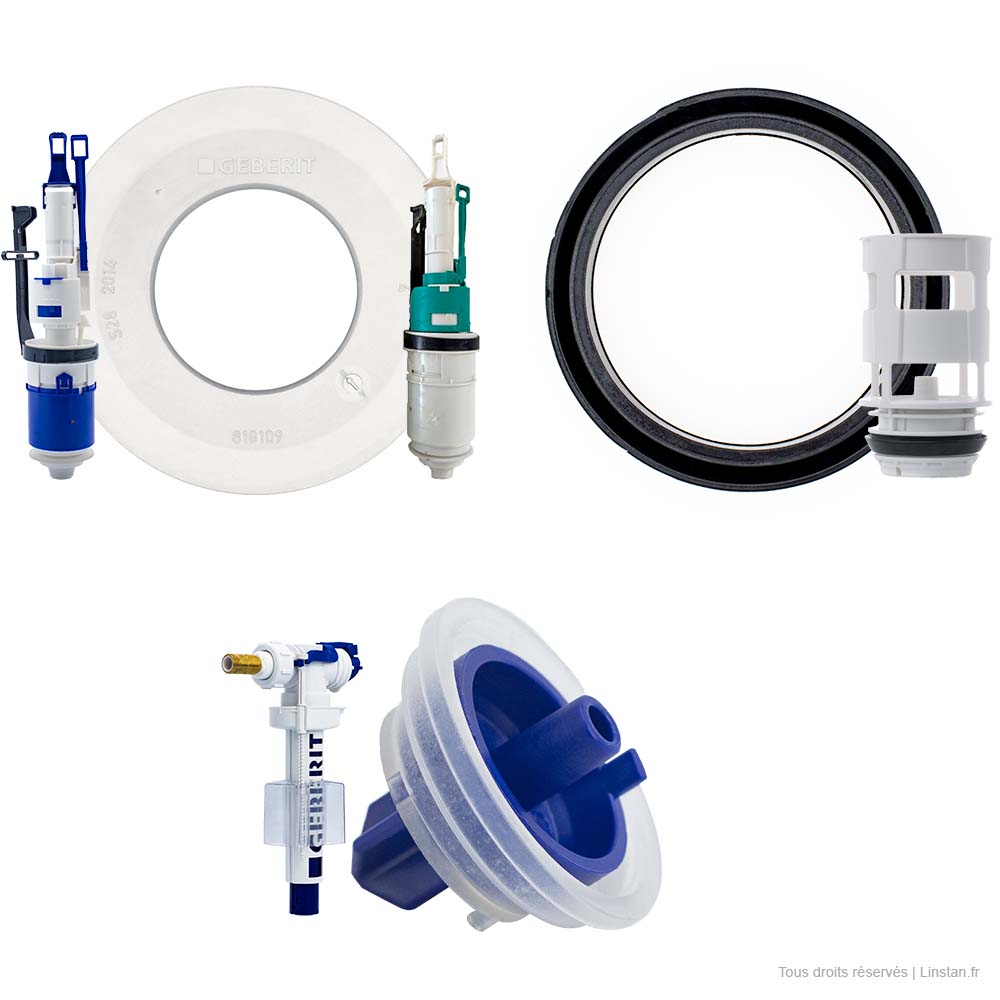 joints d'entretien avec chasse d'eau Geberit réservoir Sigma 12 UP320, UP300, Kappa 15, Delta 12 UP100