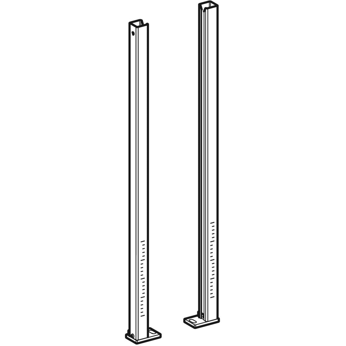 Pieds de 85cm avec fente de serrage Geberit | Réf: 111.848.00.1