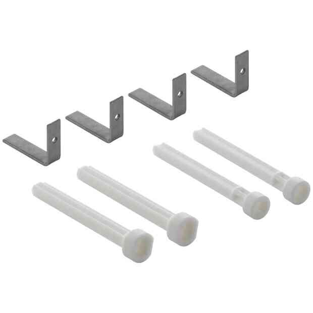 4 Rallonges de tige et 4 brides cadre de fixation Geberit | Réf: 240.938.00.1 | Pour réservoirs encastrés Sigma 12, Sigma 8 et Omega