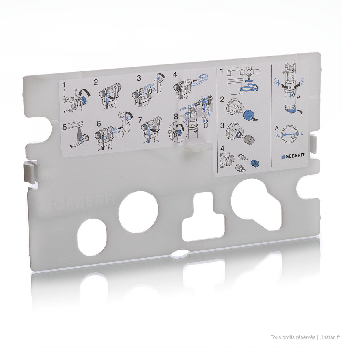 Plaque de protection geberit 240.206.00.1 réservoir kappa 15