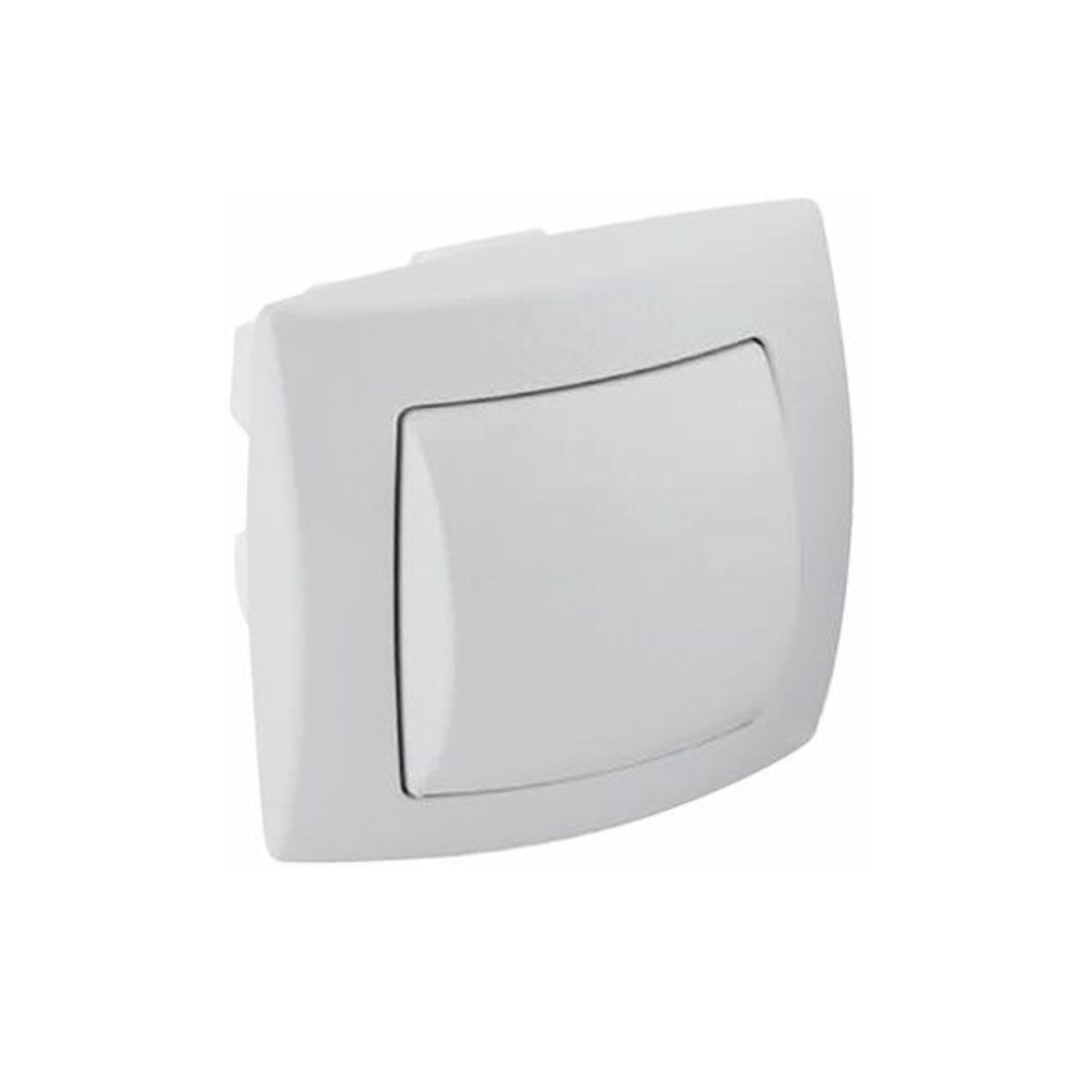 Bouton poussoir pneumatique Geberit, pour rinçage simple touche | Réf : 240.571.11.1 | Finition blanc alpin