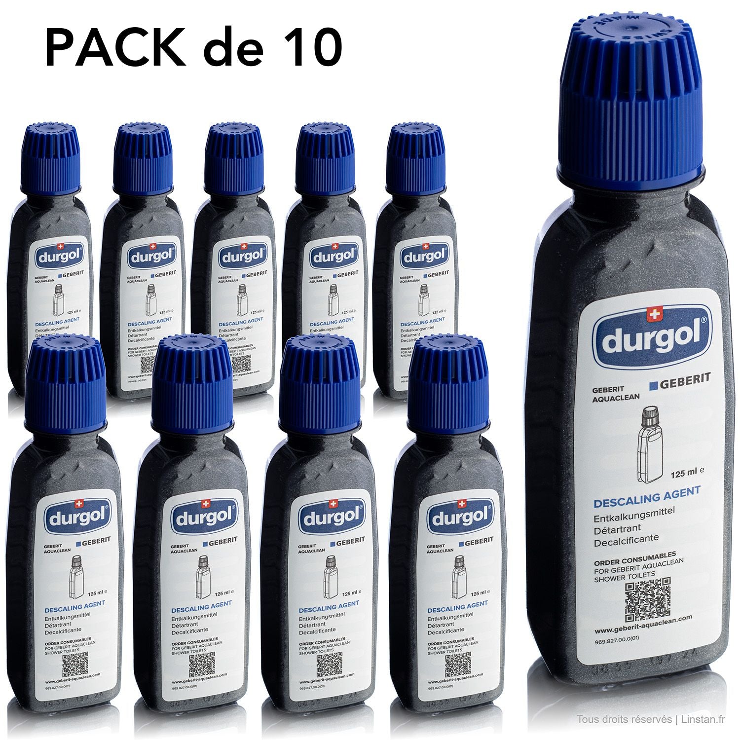 Détartrant pour cuvettes AquaClean 147.048.00.1 Geberit pack de 10