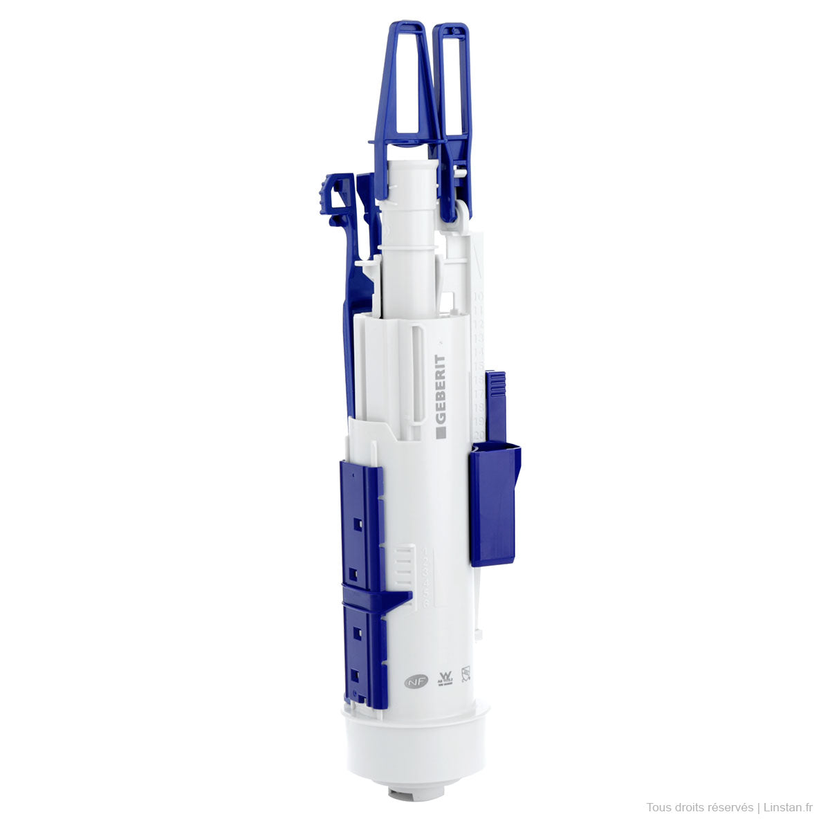 Chasse d'eau complète mécanisme, bassin, robinet flotteur Geberit | Réf: 244.830.00.1 | Réservoir encastré Omega 12