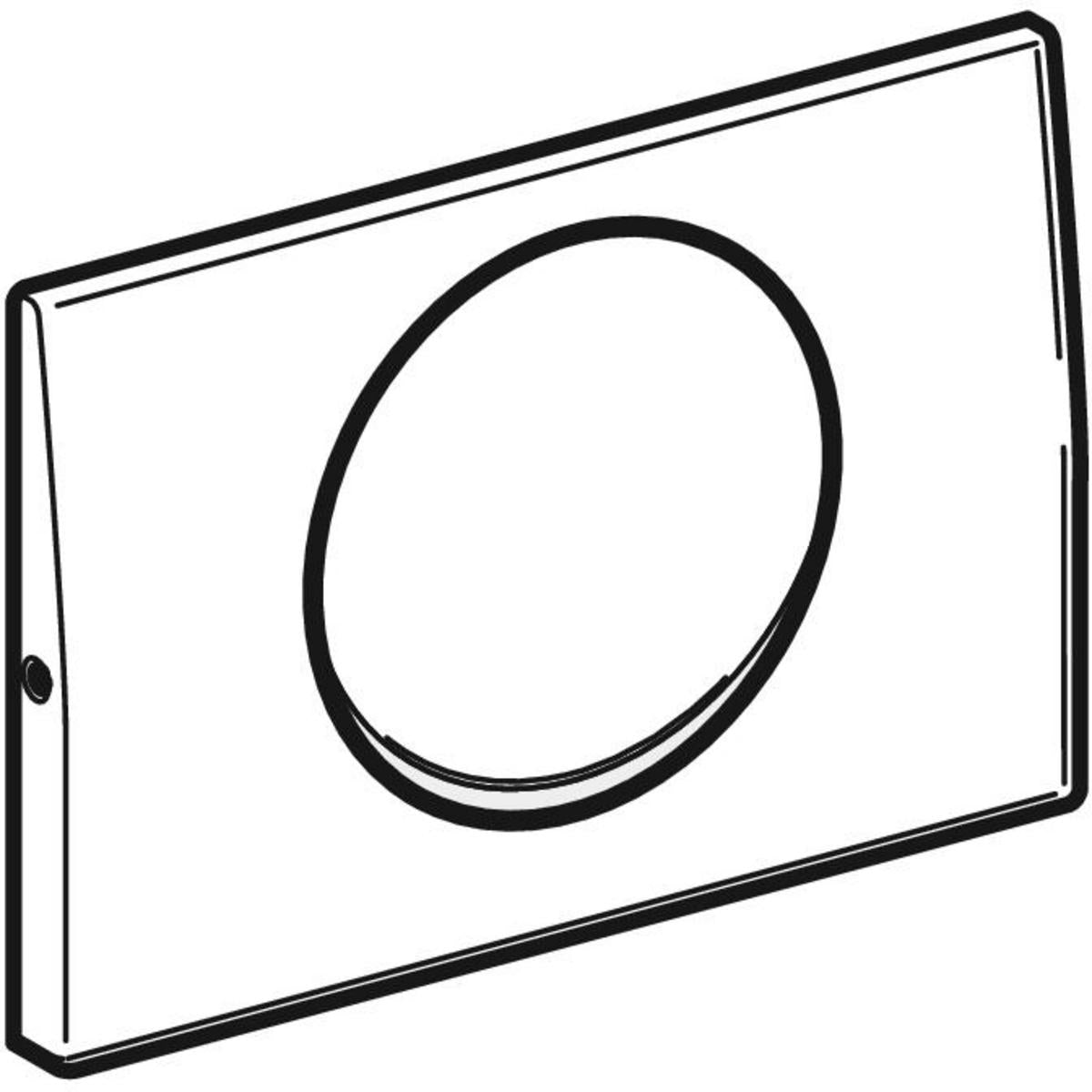 Plaque de déclenchement, Mambo Geberit, antivandalisme | Réf: 115.751.00.1 | Finition acier inoxydable brossé