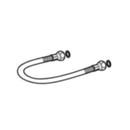 Flexible hose with 2 flat Geberit seals | Ref: 240.069.00.1 | For porcelain cisterns and AP128 from 2017