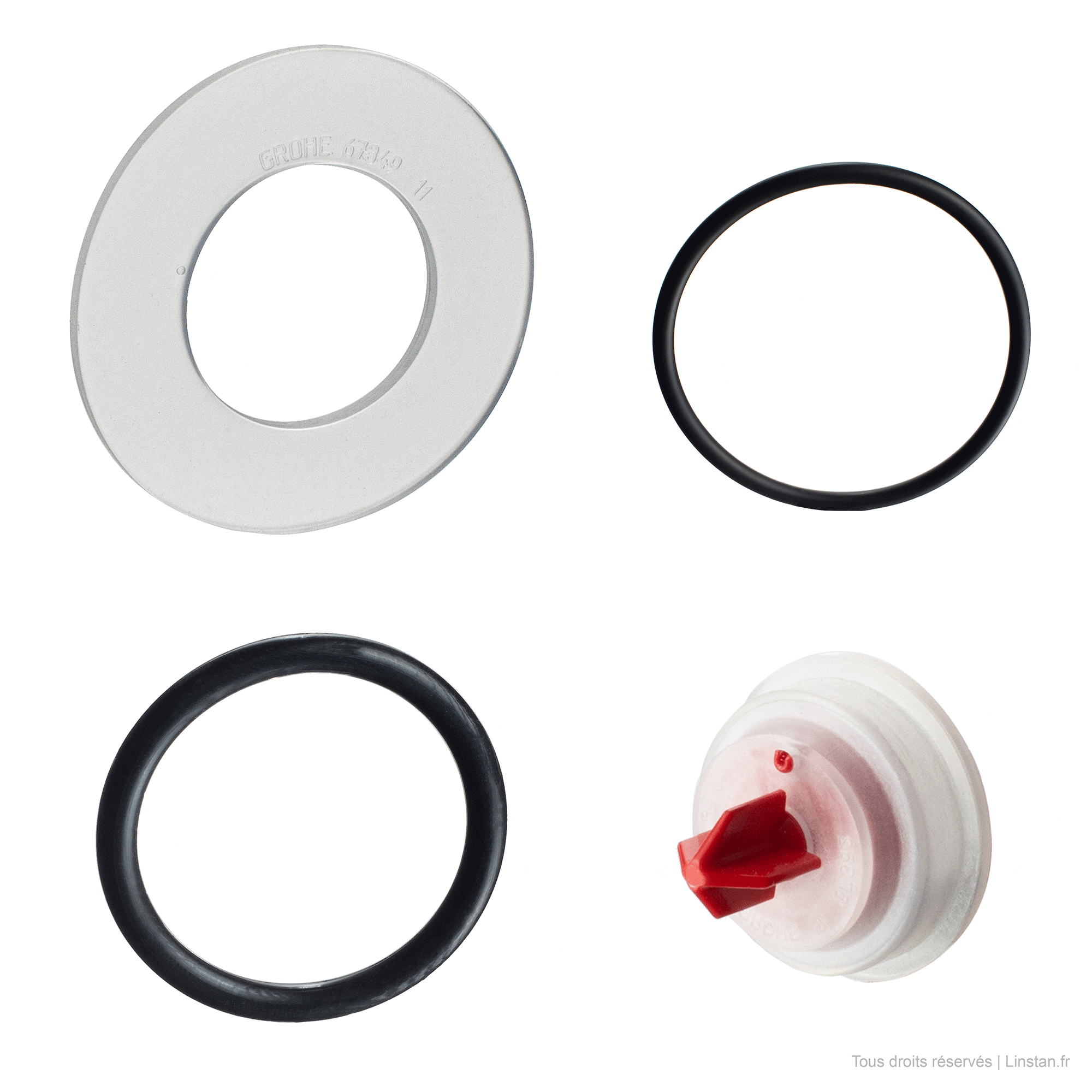 joint mécanisme grohe 42310000 joint membrane robinet flotteur grohe 43733000 joint du culot et joint torique du trop plein pour wc encastré Grohe