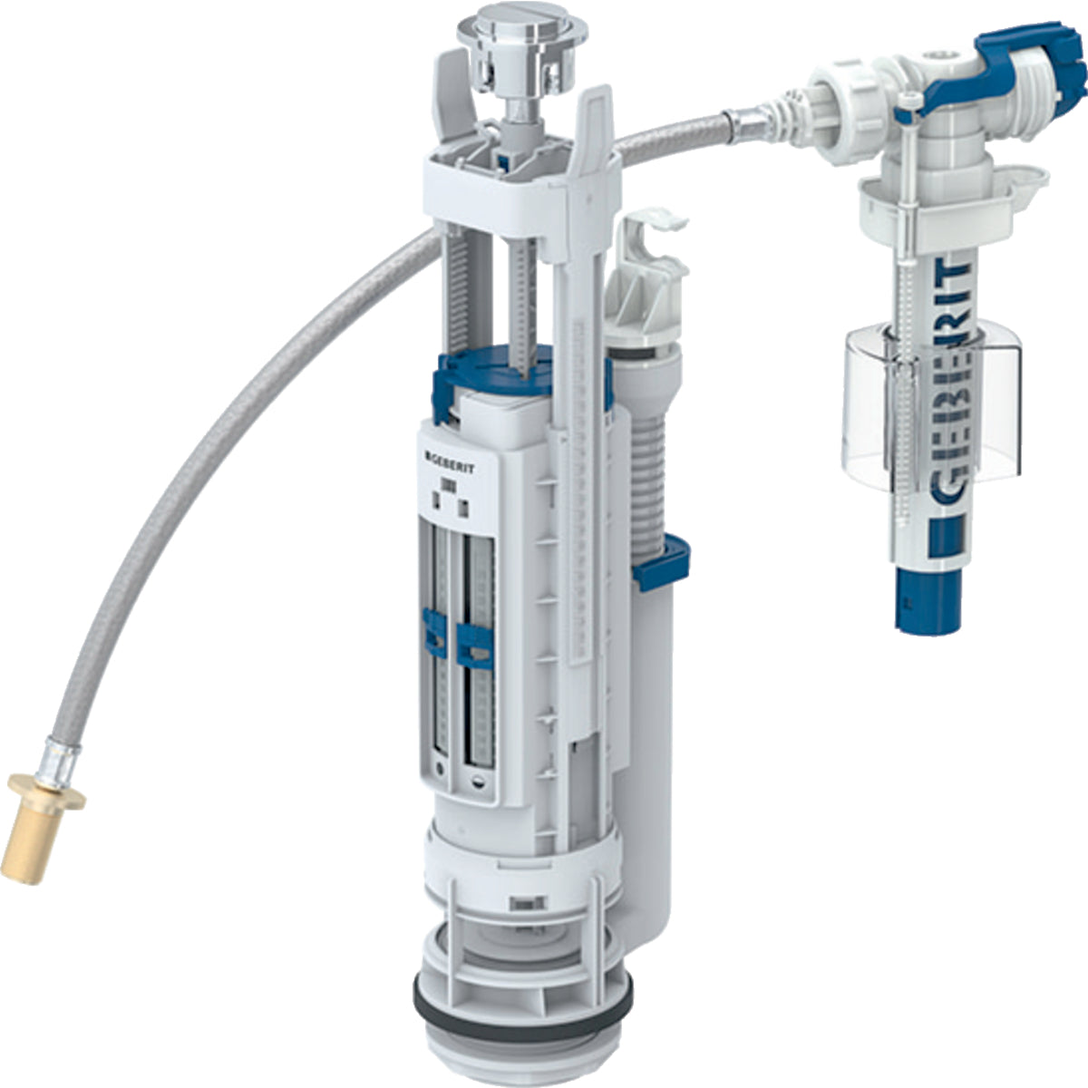 Commande la chasse d'eau complète double touche avec flexible type 290 Geberit Réf 283.304.21