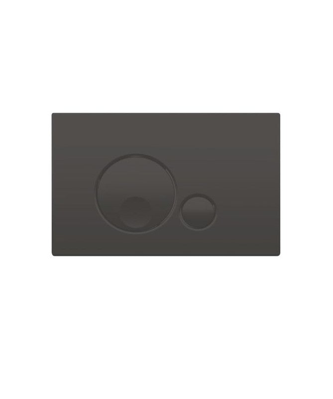 Plaque de déclenchement série Globe Regiplast / Oli | Réf: 187N | Finition noire mate