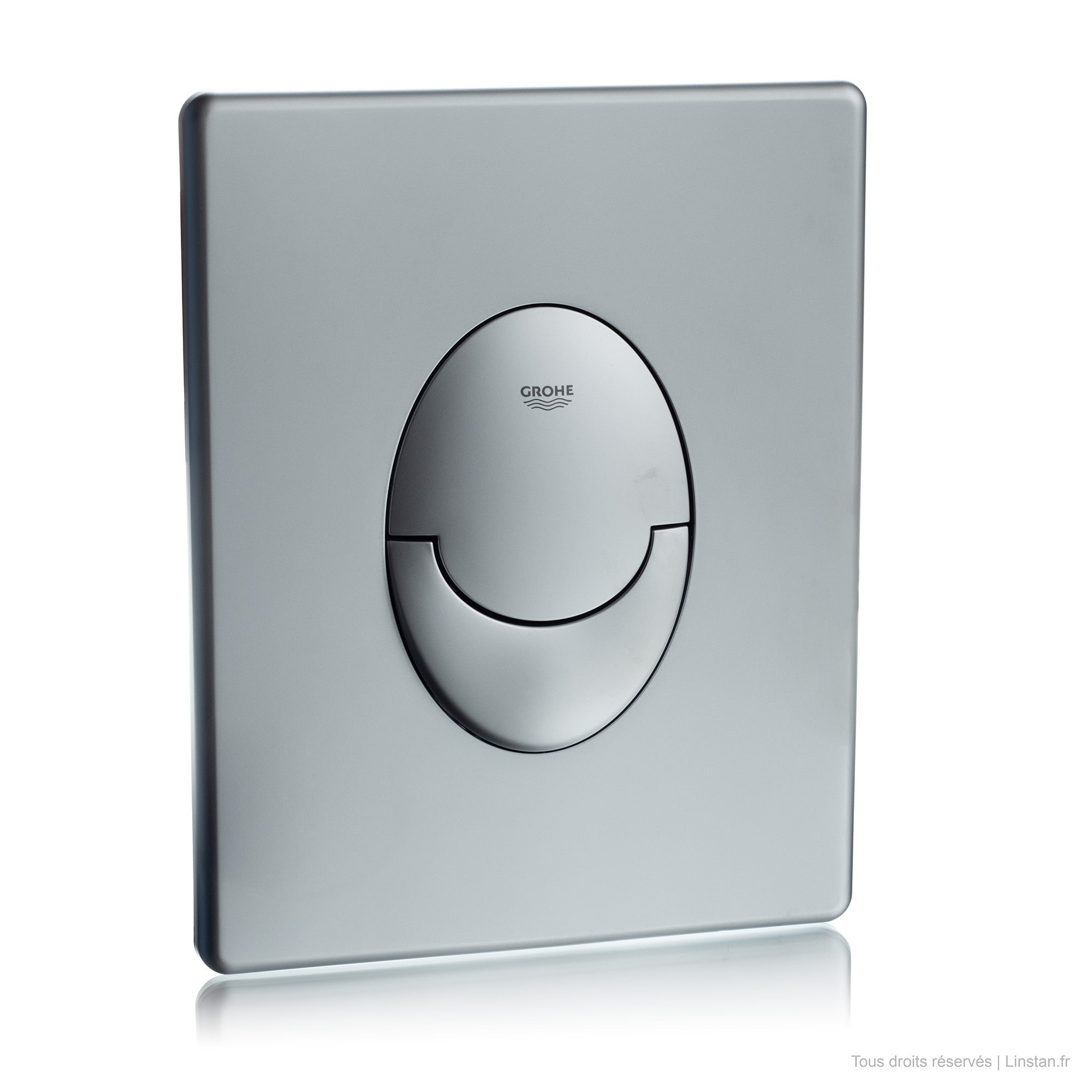 Plaque de commande Grohe - Réf 38505P00 | Modèle Skate Air - Finition chromé mat | WC encastré