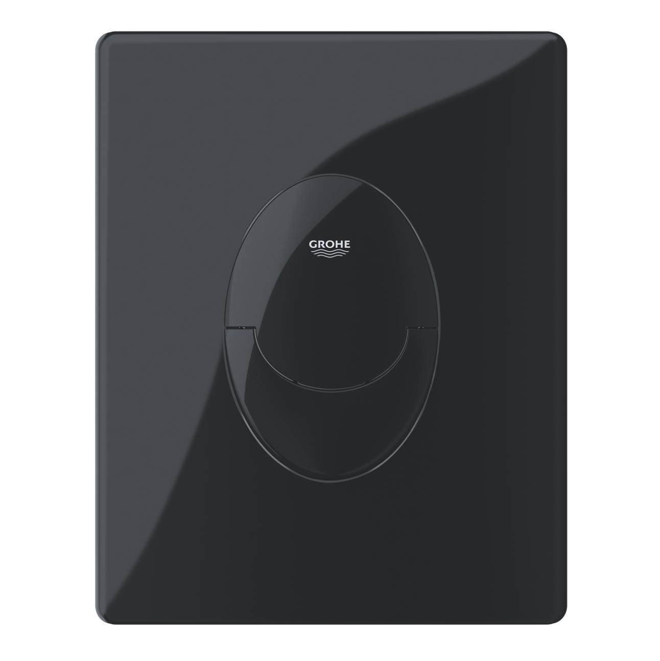 Plaque de commande Grohe - Réf 38505KV0 | Modèle Skate Air - Finition glossy noir | WC encastré