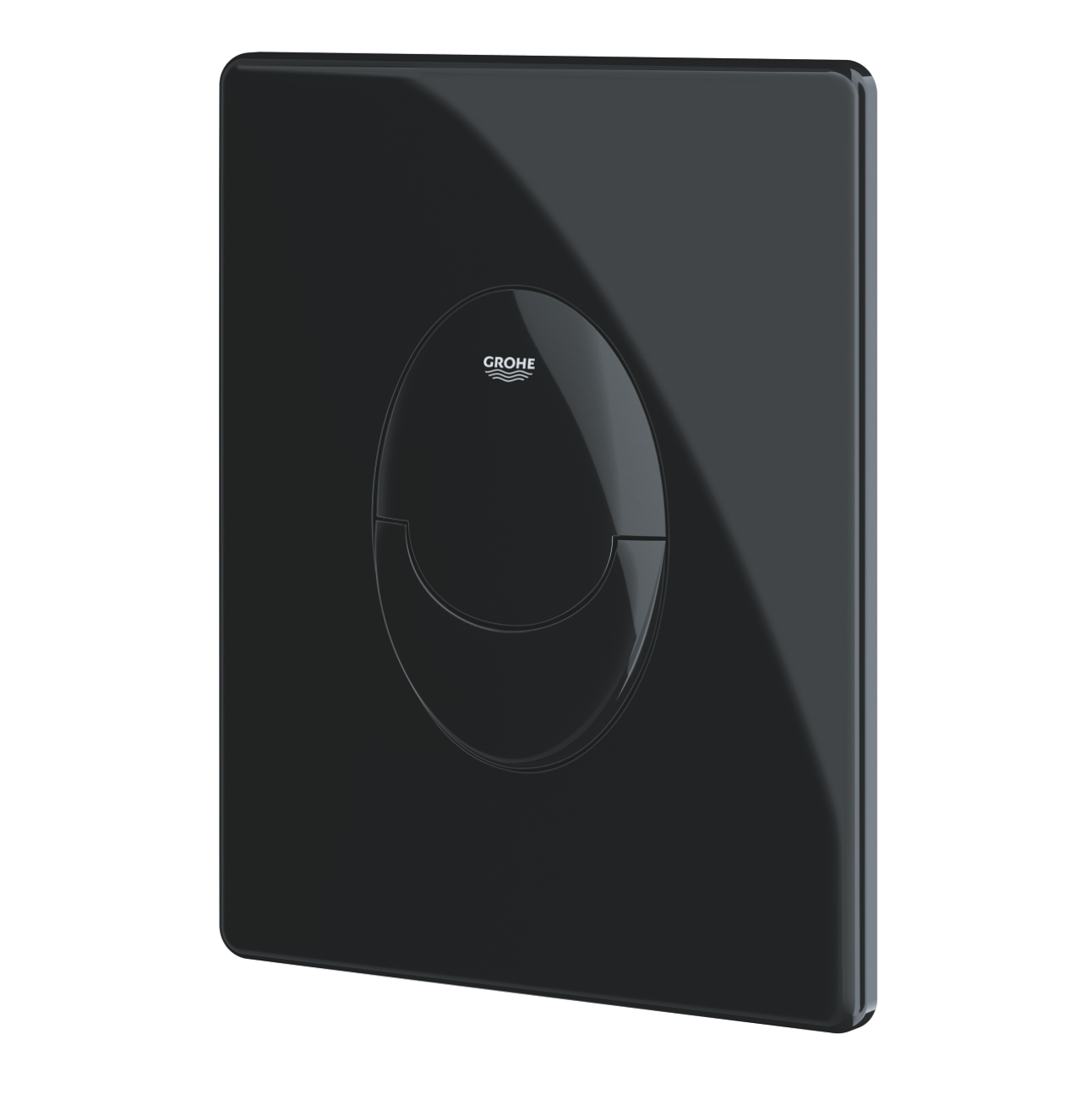 Plaque de commande Grohe - Réf 38505KV0 | Modèle Skate Air - Finition glossy noir | WC encastré