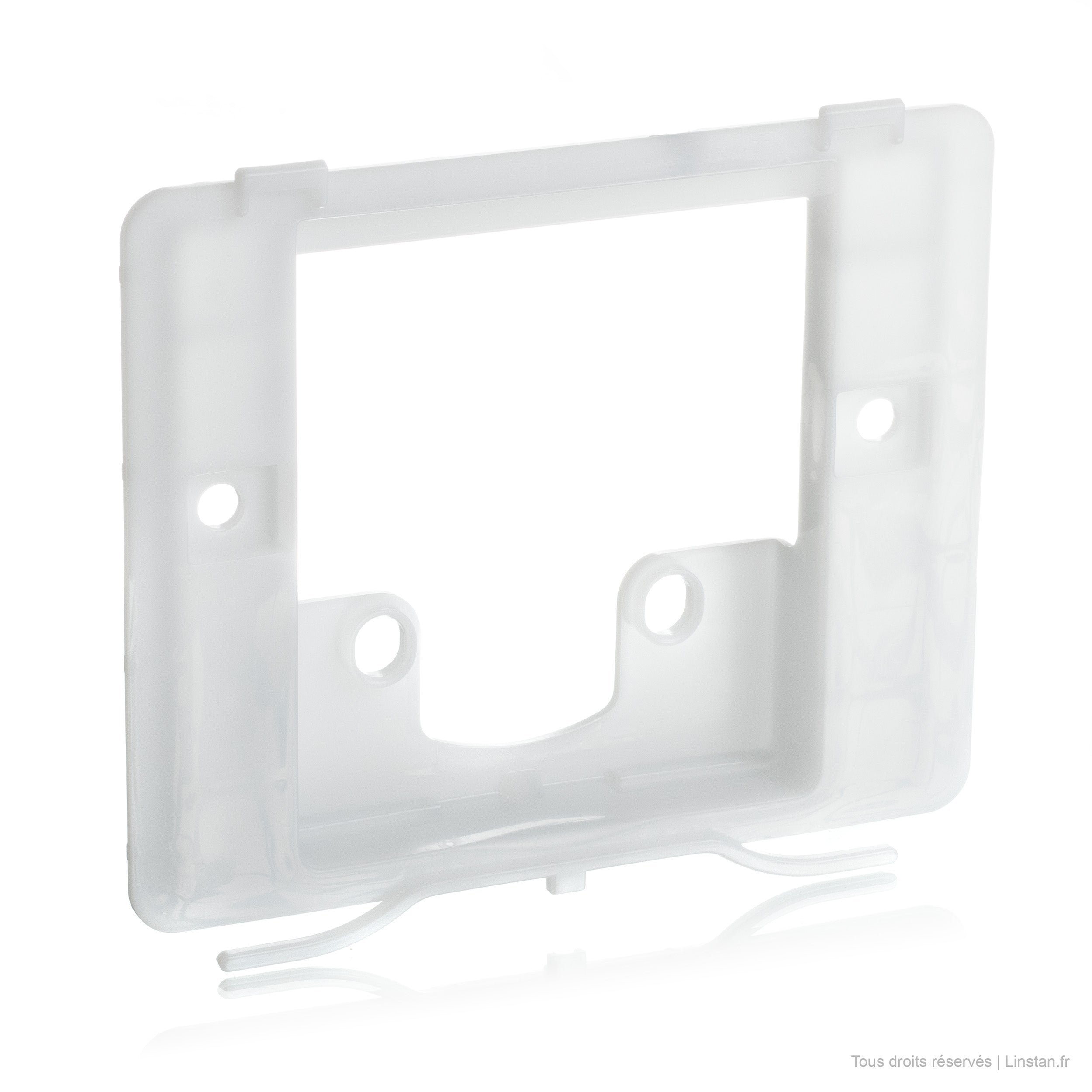 Square Siamp control plate | Ref: 31 2041 10 | Matte black finish / shiny chrome inserts