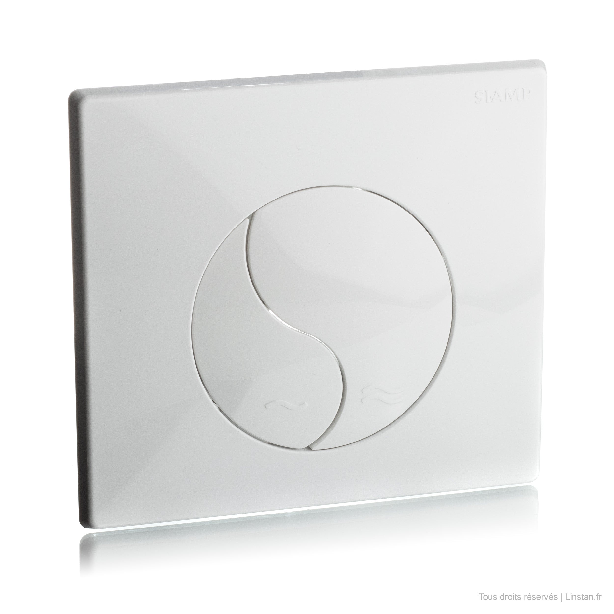 Siamp Ying Yang control plate | Ref: 31 1800 10 | White finish