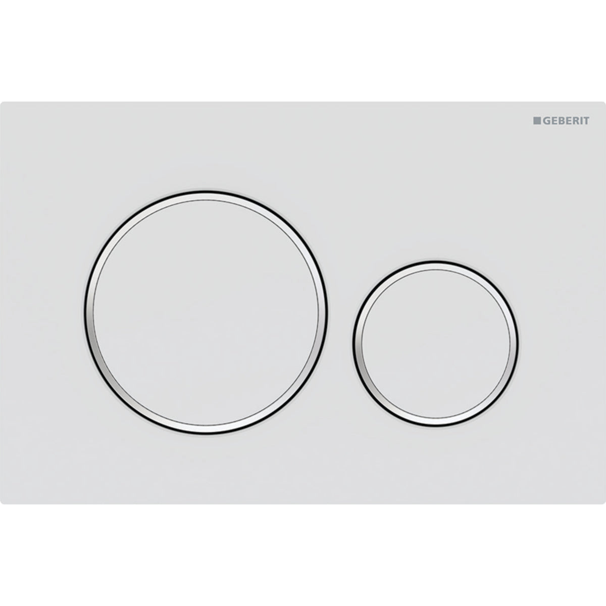 plaque blanche facile a nettoyer avec design des touches chrome brillant 115.882.JT.1