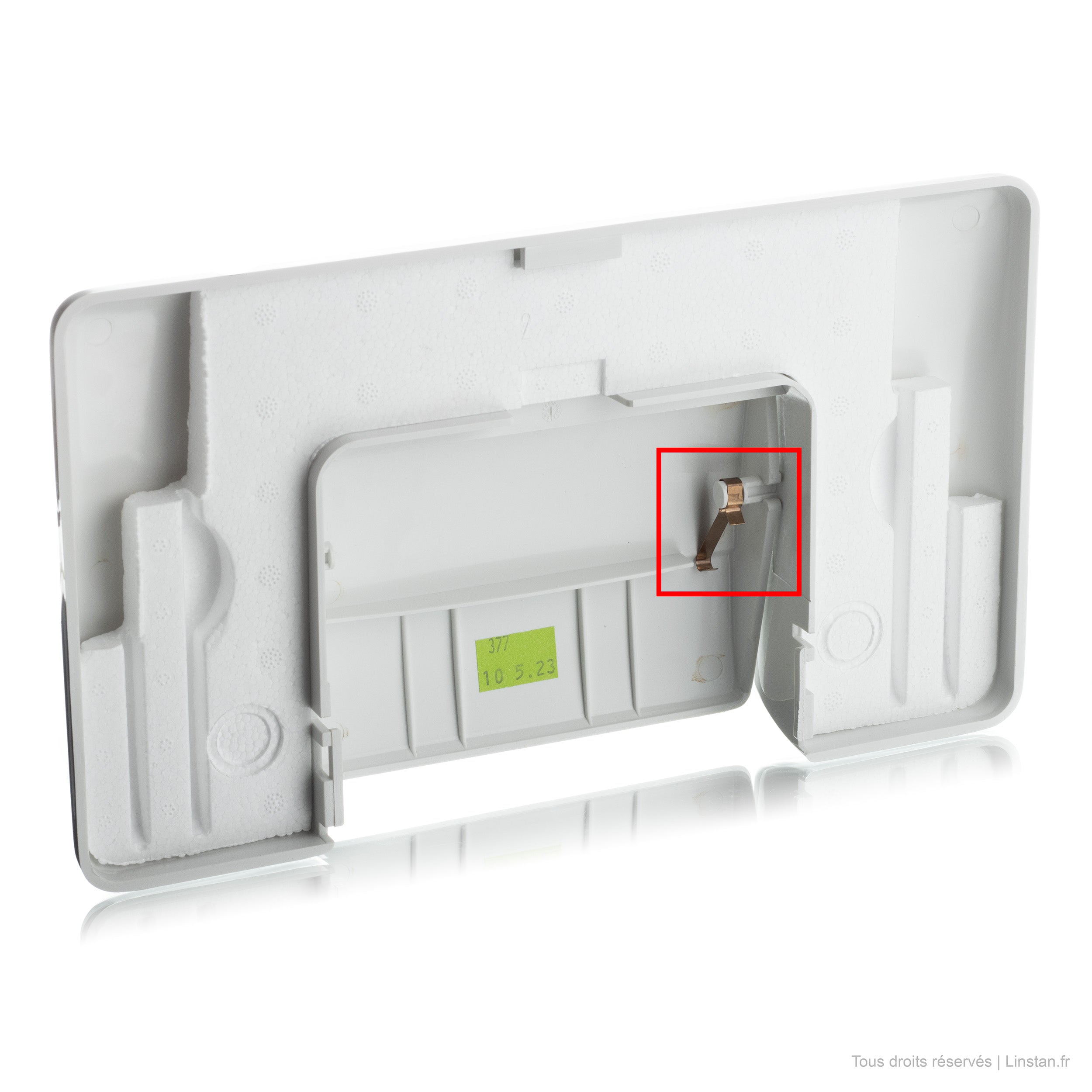 Plaque de déclenchement à levier Regiplast / Oli | Réf: 050023 anciennement 1600B | Finition blanche