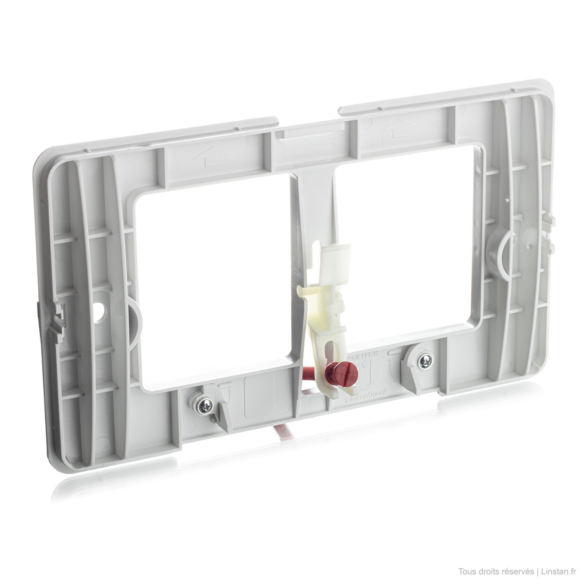 Regiplast / Oli lever flush plate | Ref: 1600B | White finish