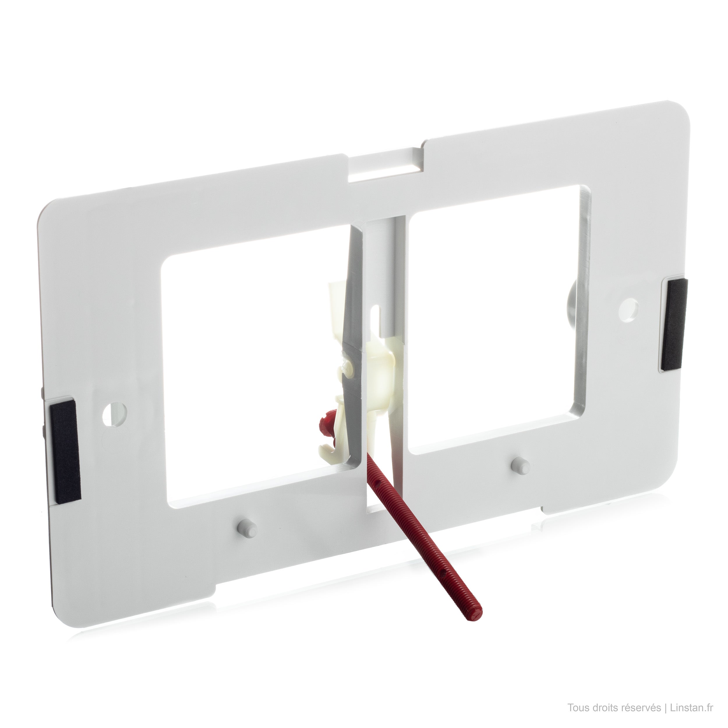Regiplast / Oli lever flush plate | Ref: 1600B | White finish