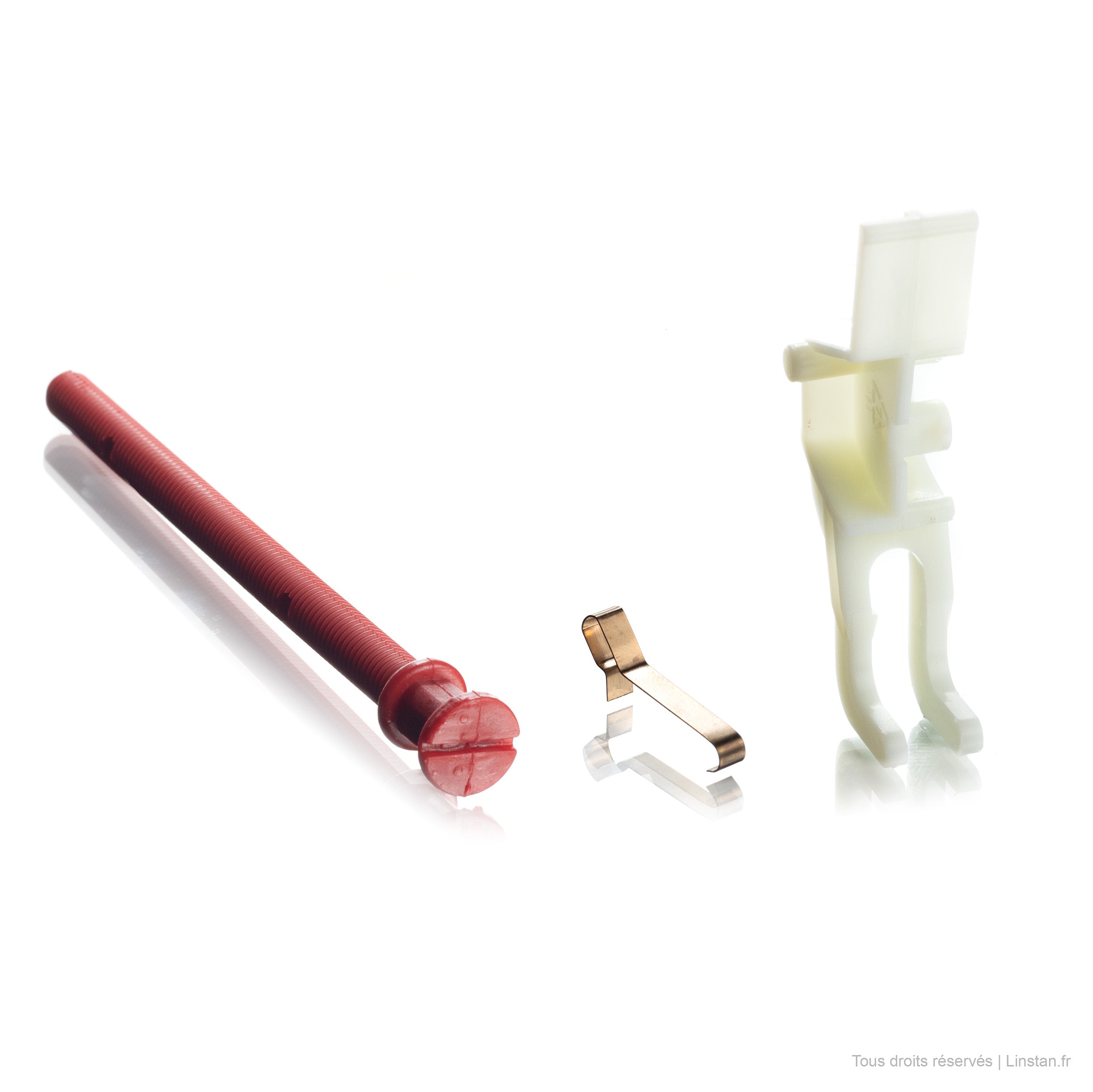 Regiplast / Oli lever flush plate | Ref: 1600B | White finish