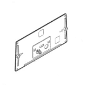 Plaque de protection à levier simple touche Geberit | Réf: 240.026.00.1 | Pour réservoirs encastrés 10.400, 10.800 et 10.500 / 10.520