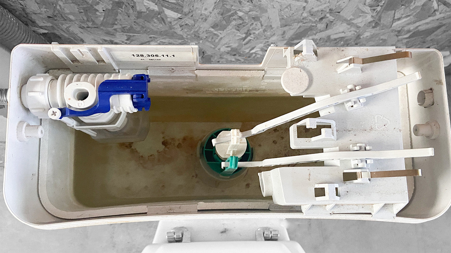 Geberit Doppelspülhebelhalter | Art.-Nr.: 240.988.00.1 | Für AP128 Sichttank ab 1995