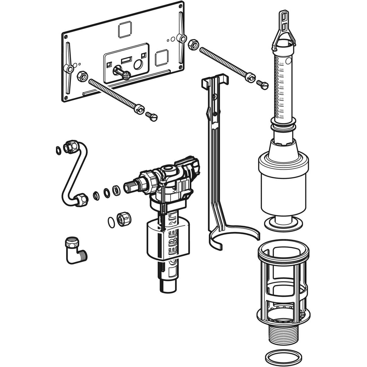 Kit de rénovation | Réf: 215.423.00.5 | Pour réservoirs encastrés 10.600 / 10.620