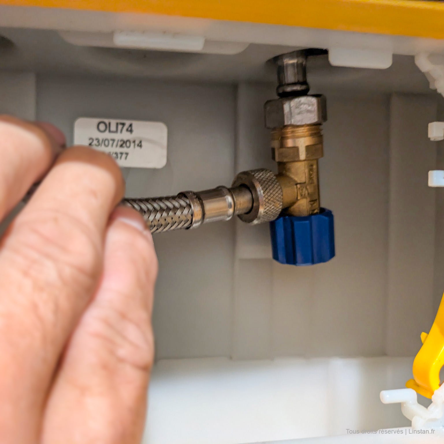 Regiplast / Oli Handrad-Absperrventil | Art.-Nr.: 740003 | Für Futura 74 Unterputzspülkasten