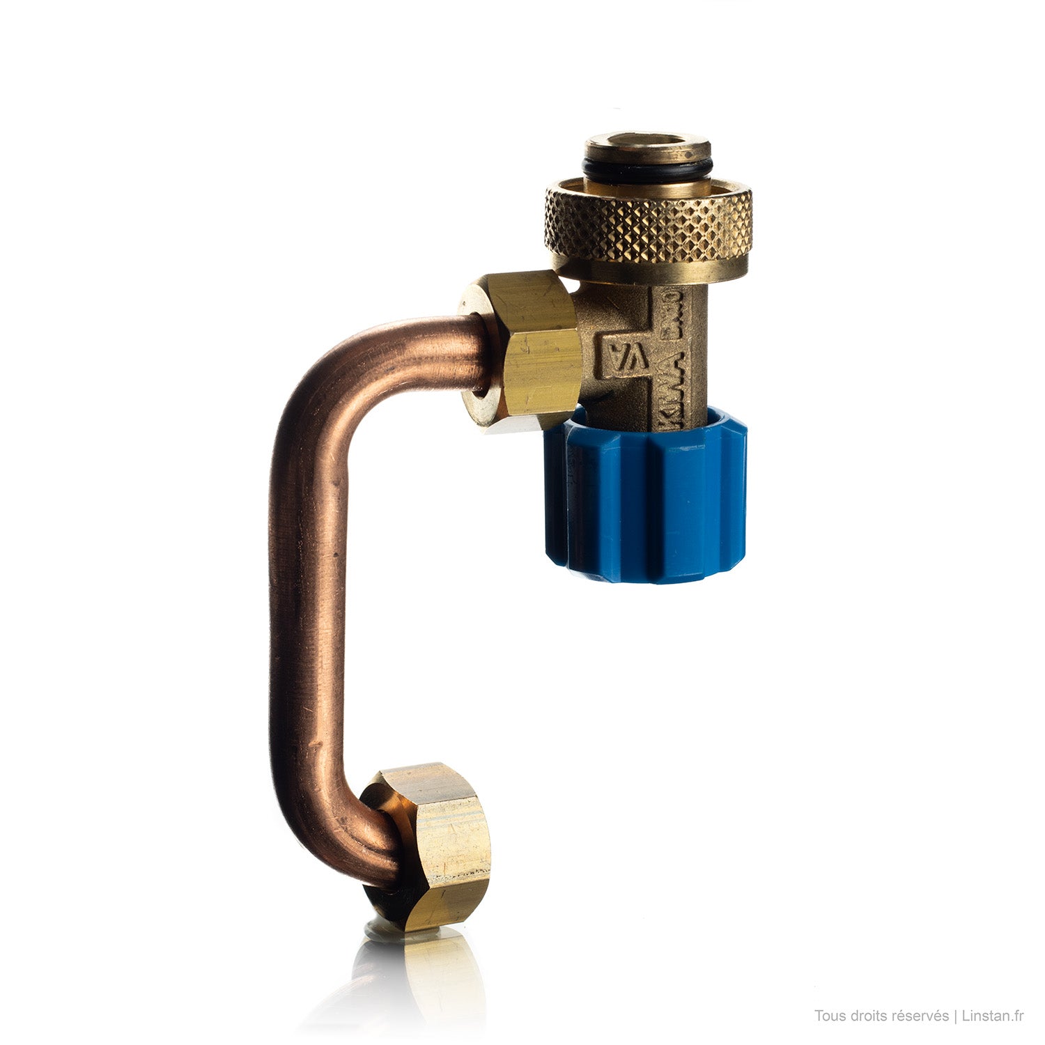 Handwheel shut-off valve with 75 mm copper tubing Regiplast / Oli | Ref: CE7027 | For Césame CE 71 + CE 72 tank version 2017