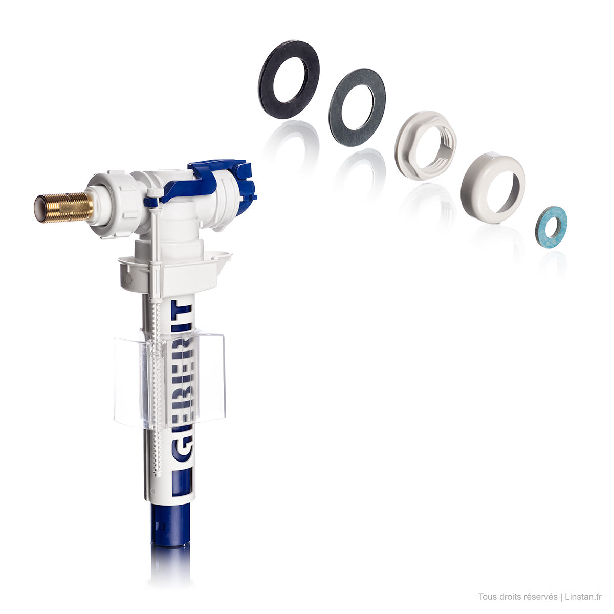 Mounting and connection accessories for float valves | Geberit