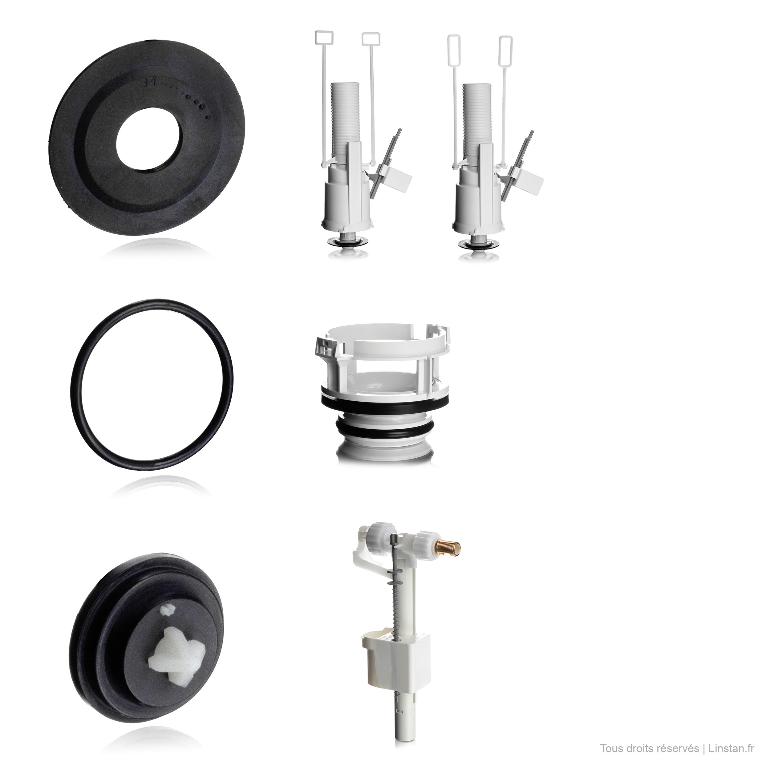 Siamp Essential Trio Seals for Leaks in the Bowl | For Verso 350, Verso 1100 and Verso 800 Built-in Cisterns