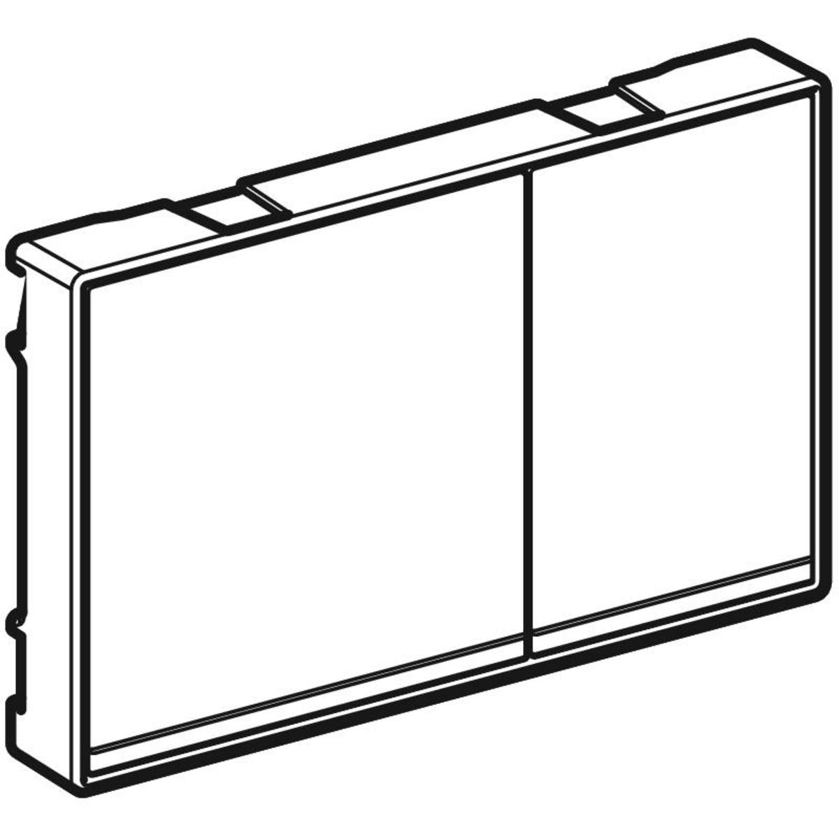 Plaque de déclenchement, Omega60 Geberit | Réf: 115.081.SI.1 | Finition blanche