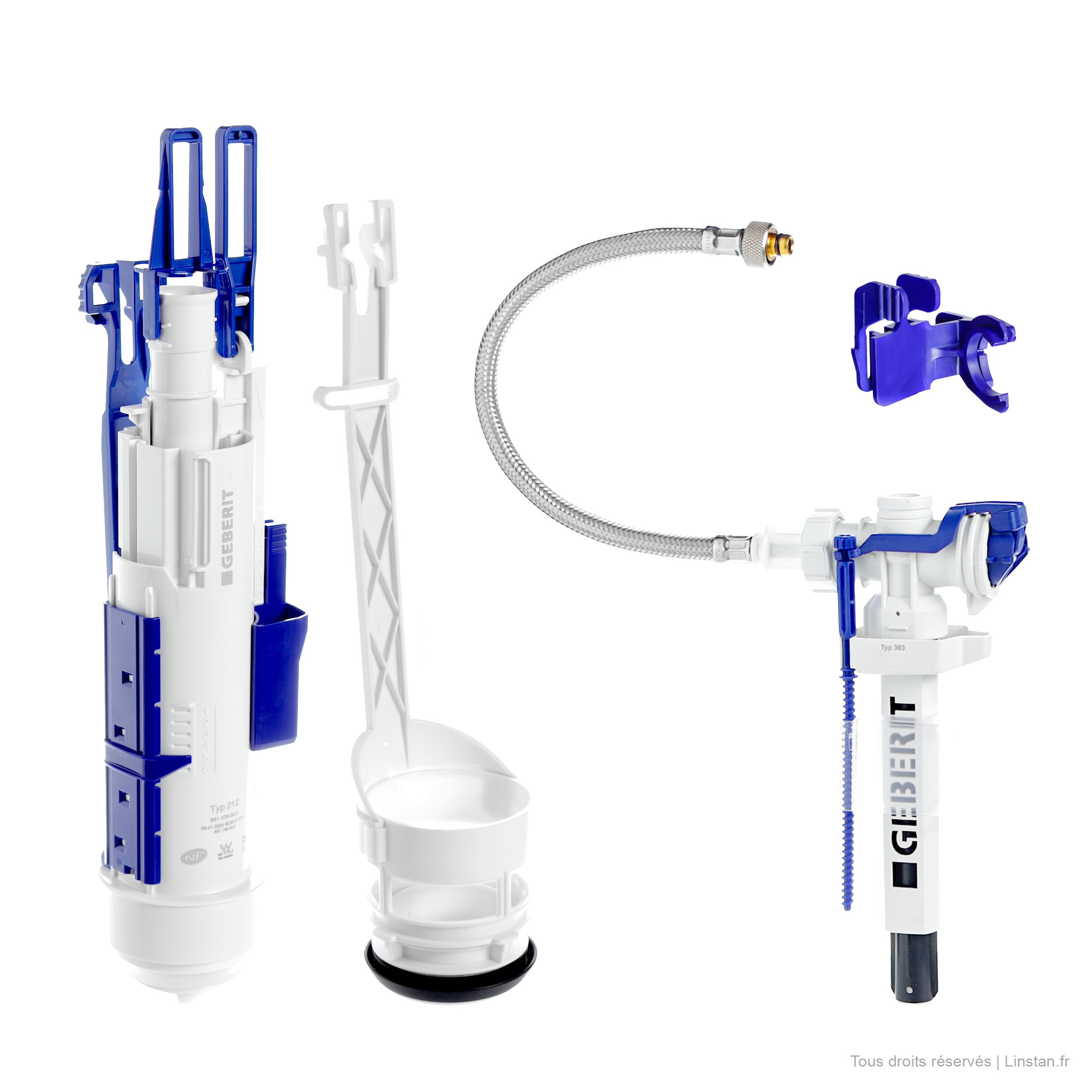 Kit rénovation Geberit | Réf: 246.127.00.5 | Pour réservoirs encastrés Sigma 12 UP300 et UP320
