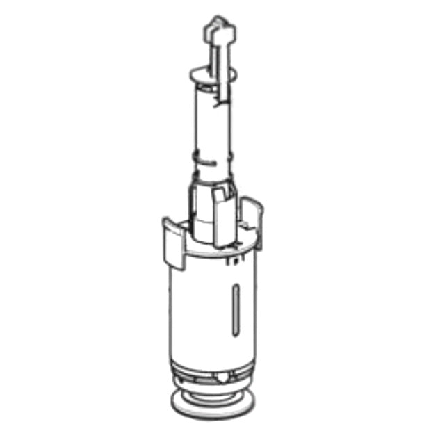 Mécanisme de chasse simple touche interrompable Geberit | Réf: 240.950.00.1 | Pour réservoir apparent AP140