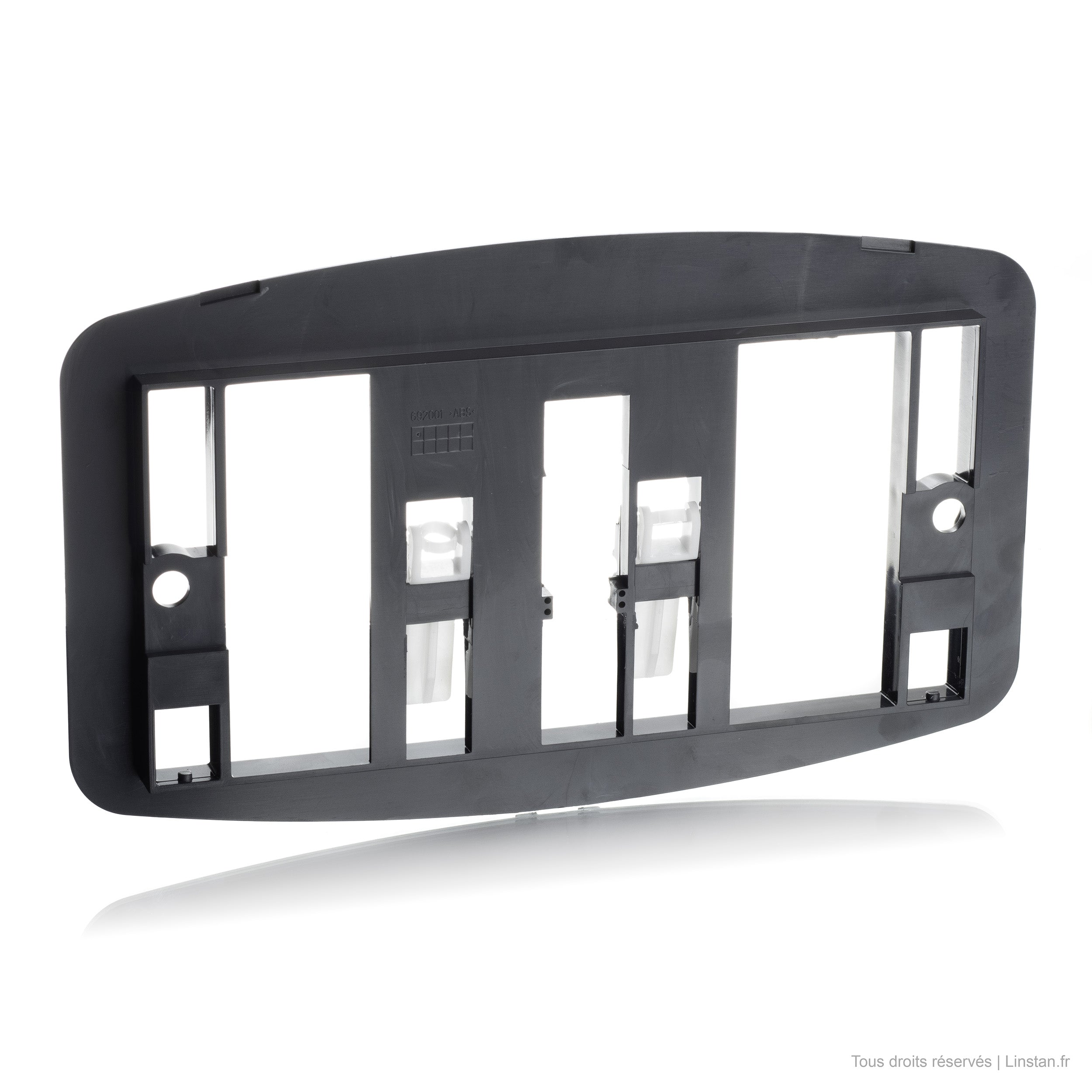 Regiplast / Oli double flush plate | Ref: 1620B | White finish