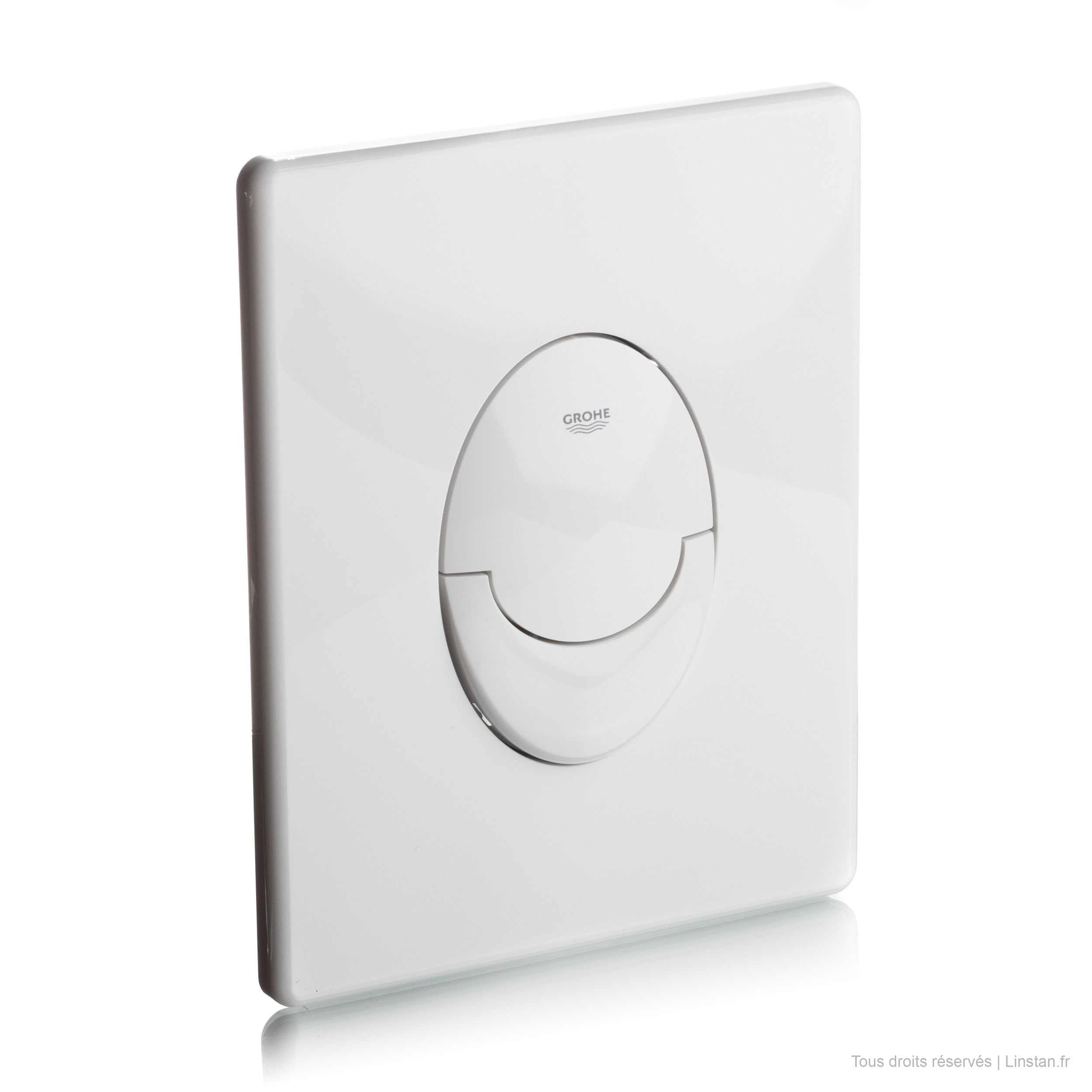 Plaque de déclenchement Grohe Réf 38505SH0 - Modèle Skate Air - Finition blanche alpin | WC encastré