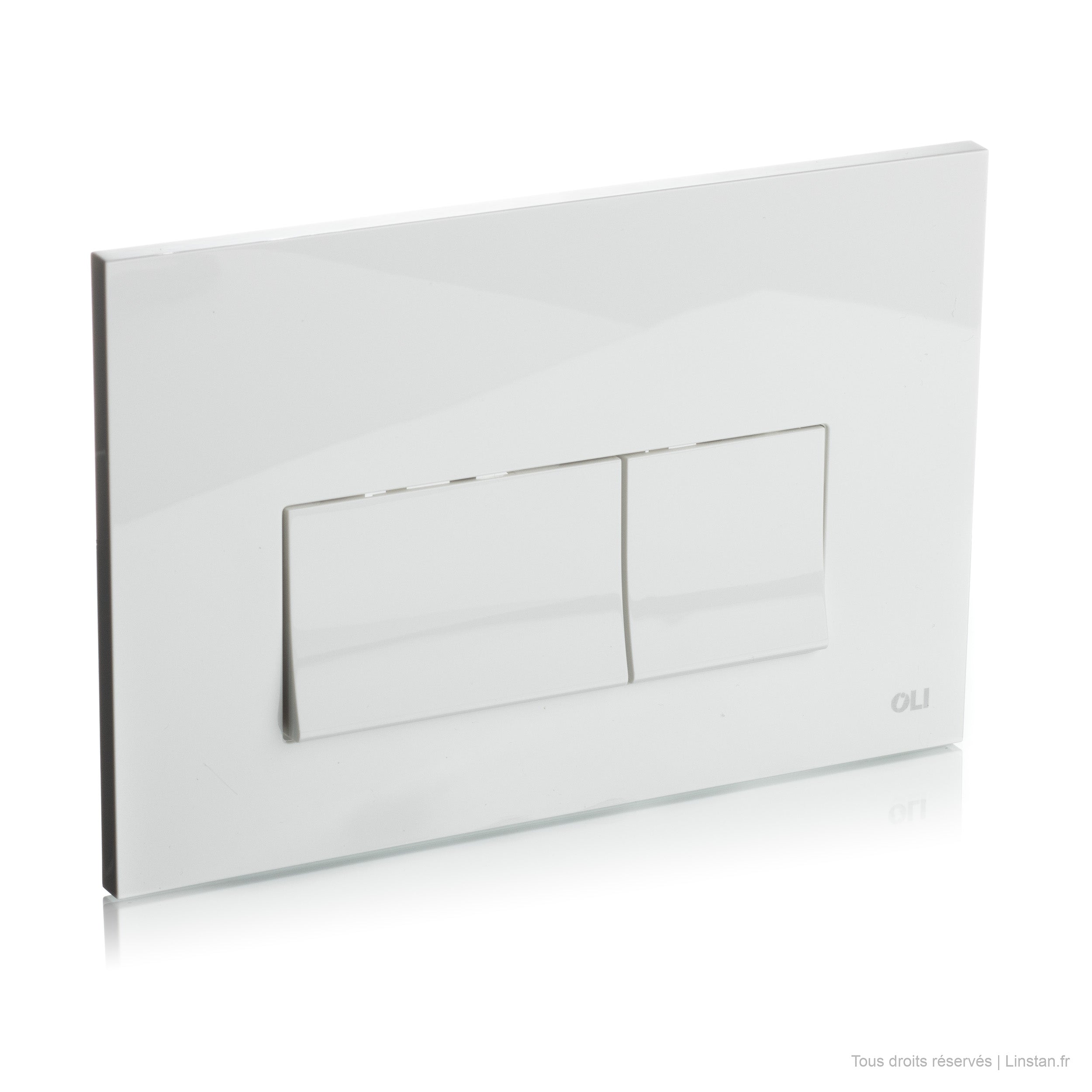 Regiplast / Oli flush plate | Ref: 185B | White finish